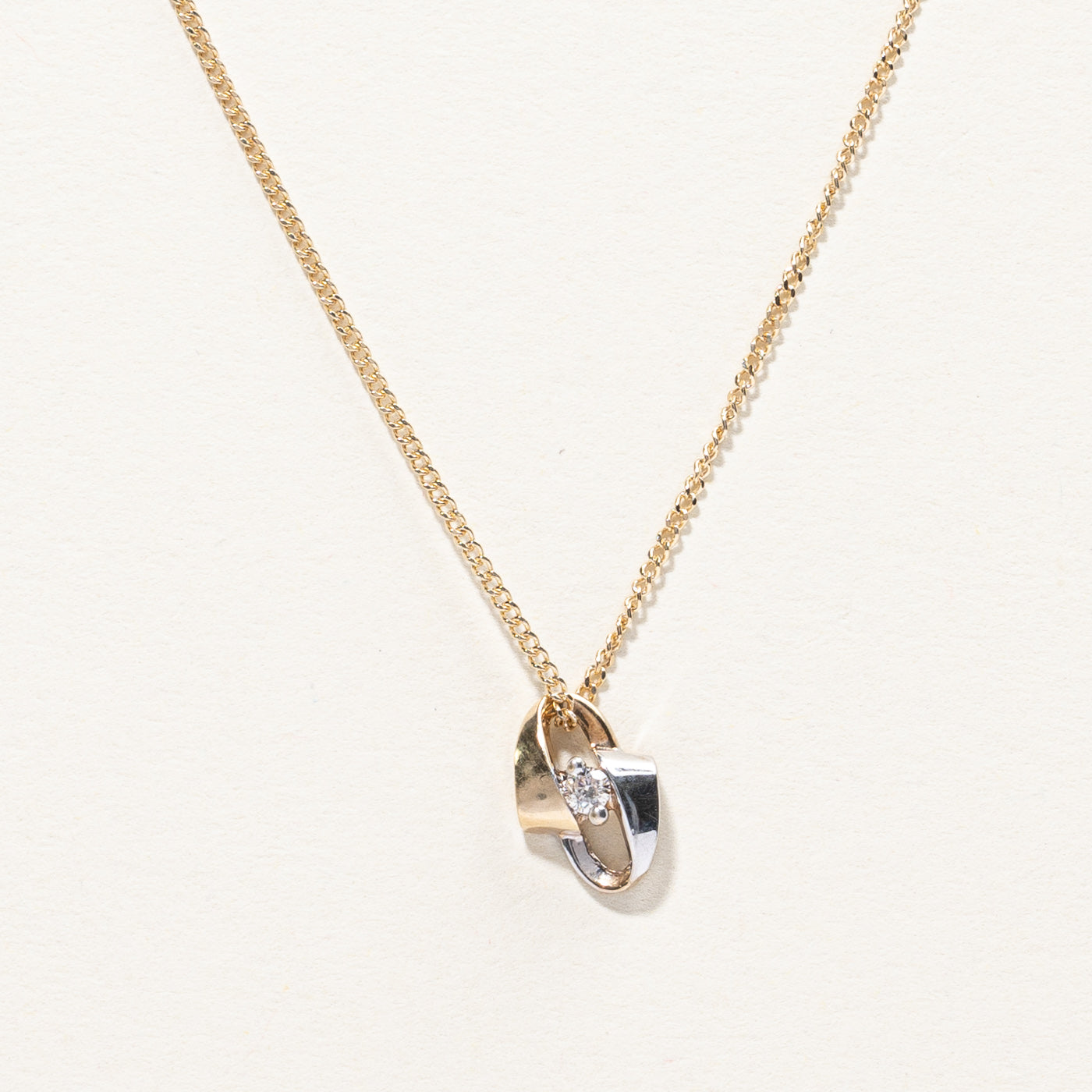 Bypass Diamond Pendant Necklace | 0.04ct | 20"|