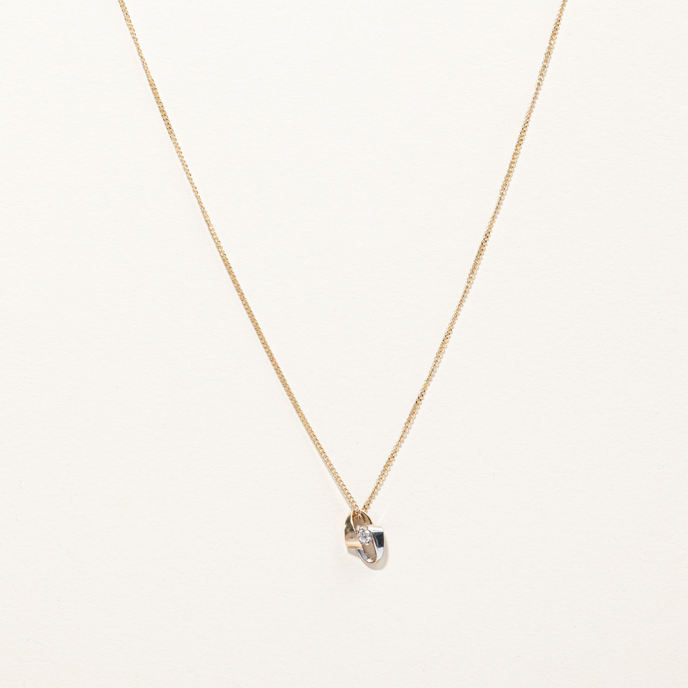 Bypass Diamond Pendant Necklace | 0.04ct | 20"|