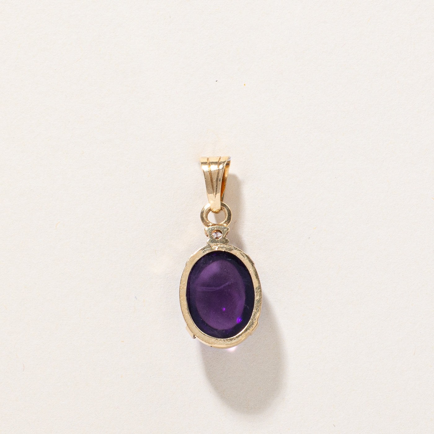 Amethyst & Diamond Pendant | 8.50ct, 0.09ct |