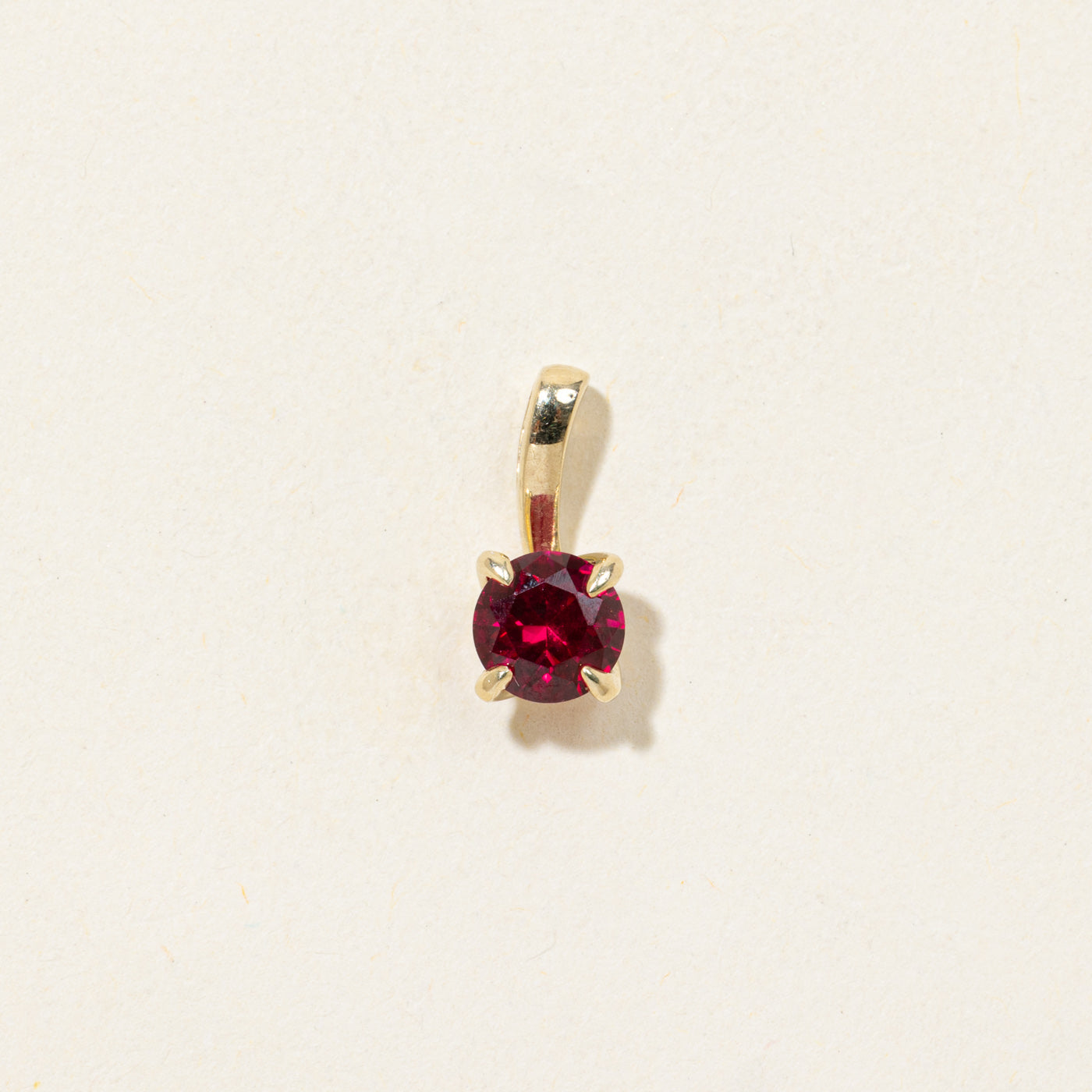 Synthetic Ruby Pendant