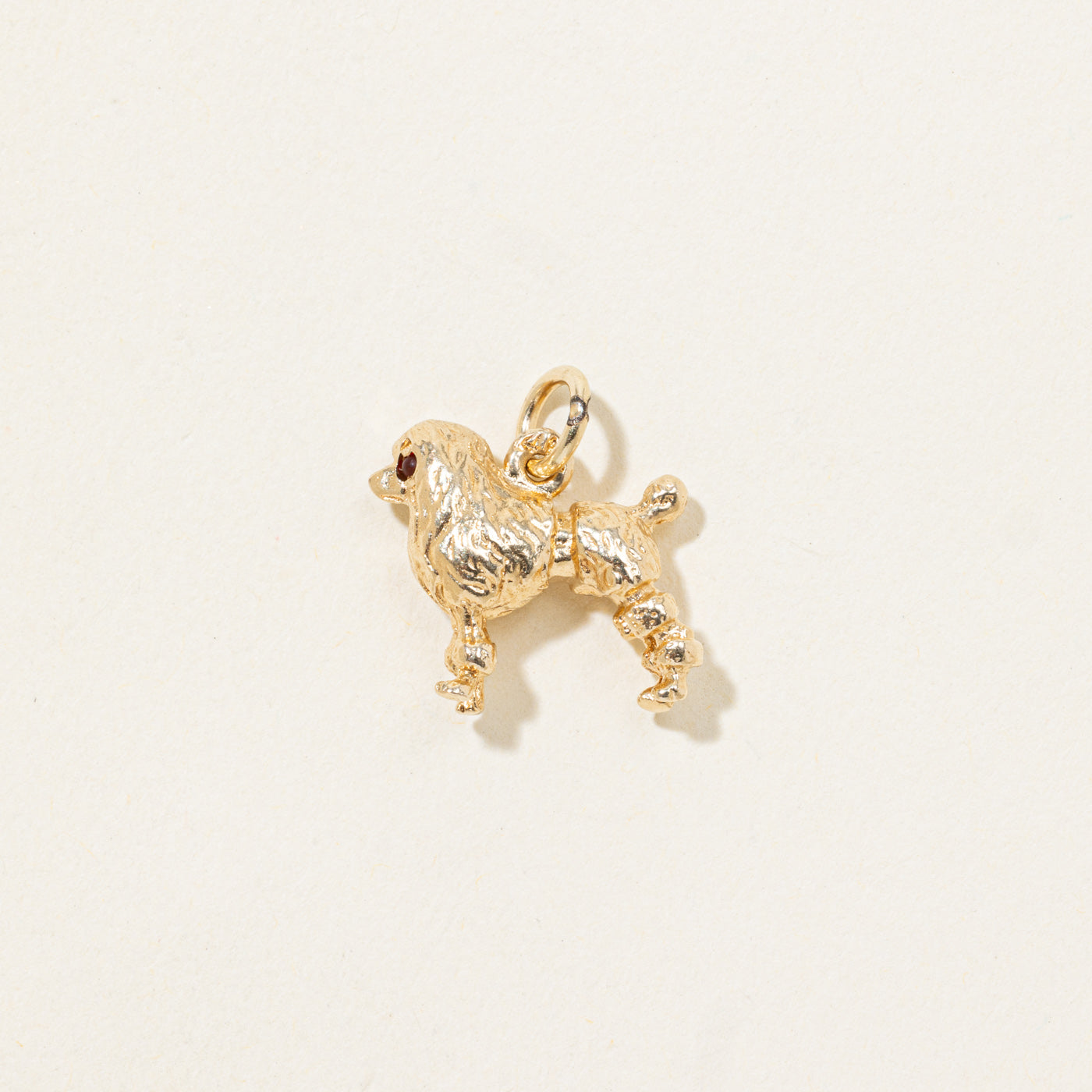 Red Paste Poodle Charm