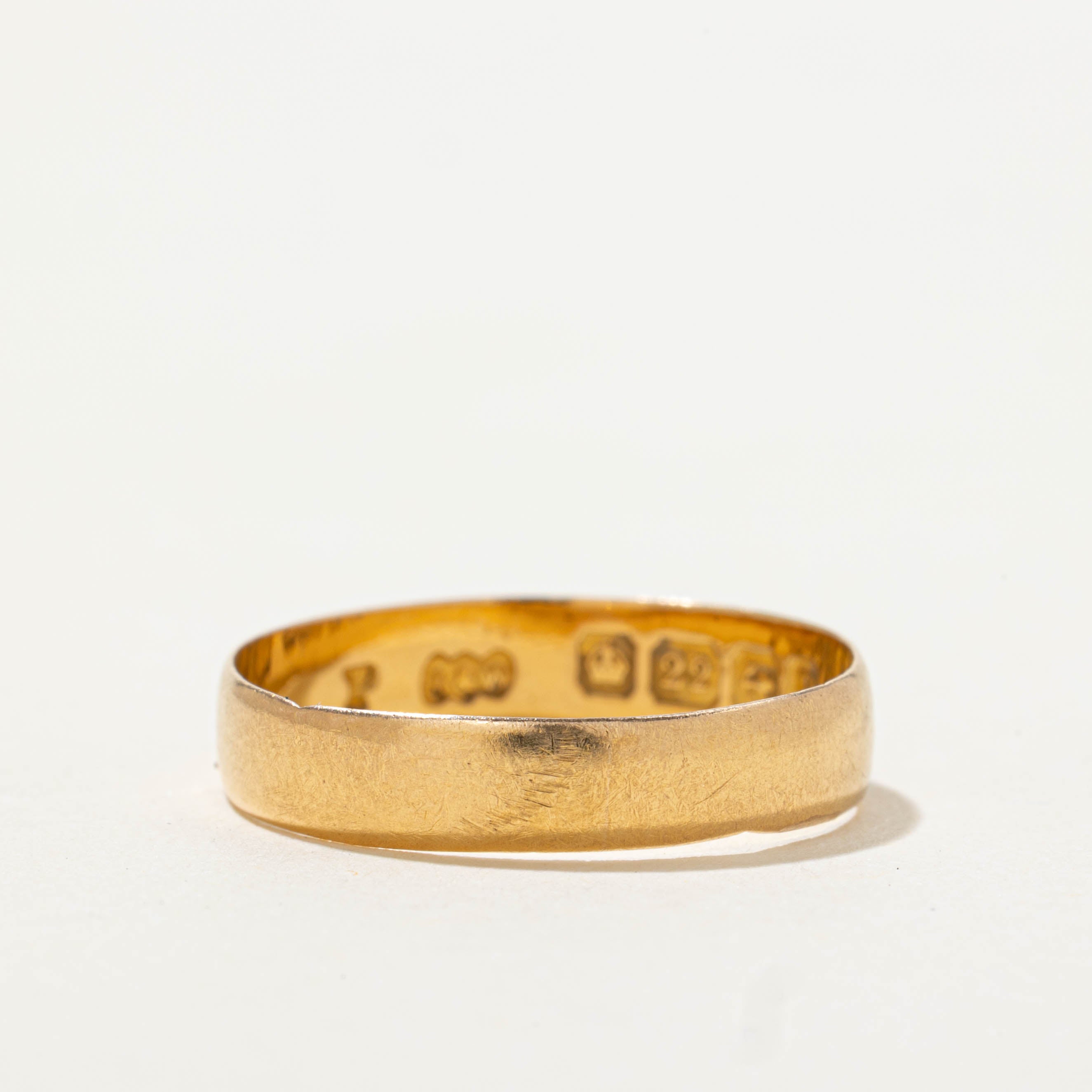 1914 Birmingham 22k Yellow Gold Band | 4.30mm | SZ 7.25