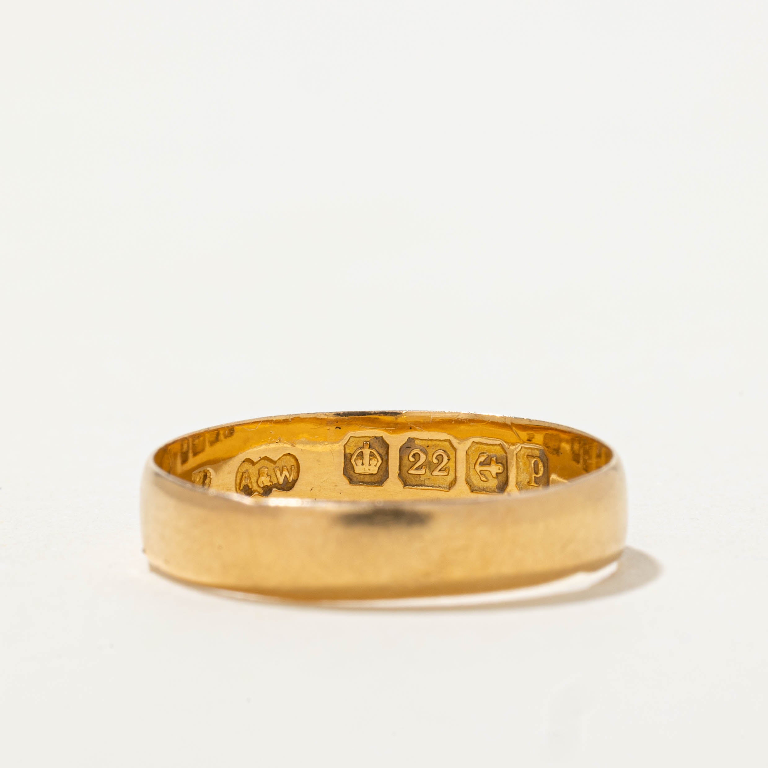 1914 Birmingham 22k Yellow Gold Band | 4.30mm | SZ 7.25