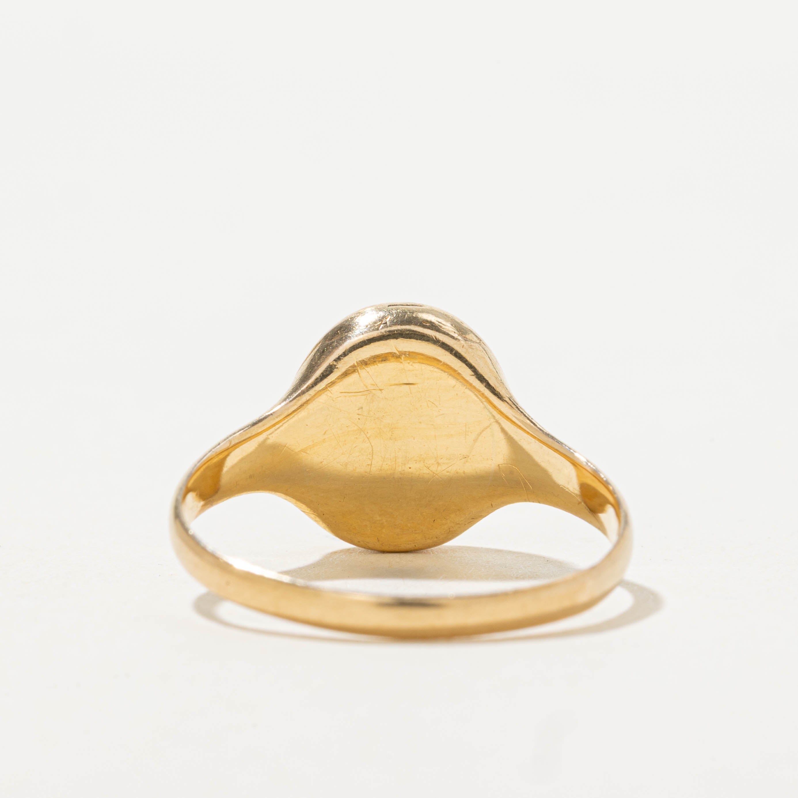 1915 Birmingham 18k Engraved Signet Ring | SZ 7