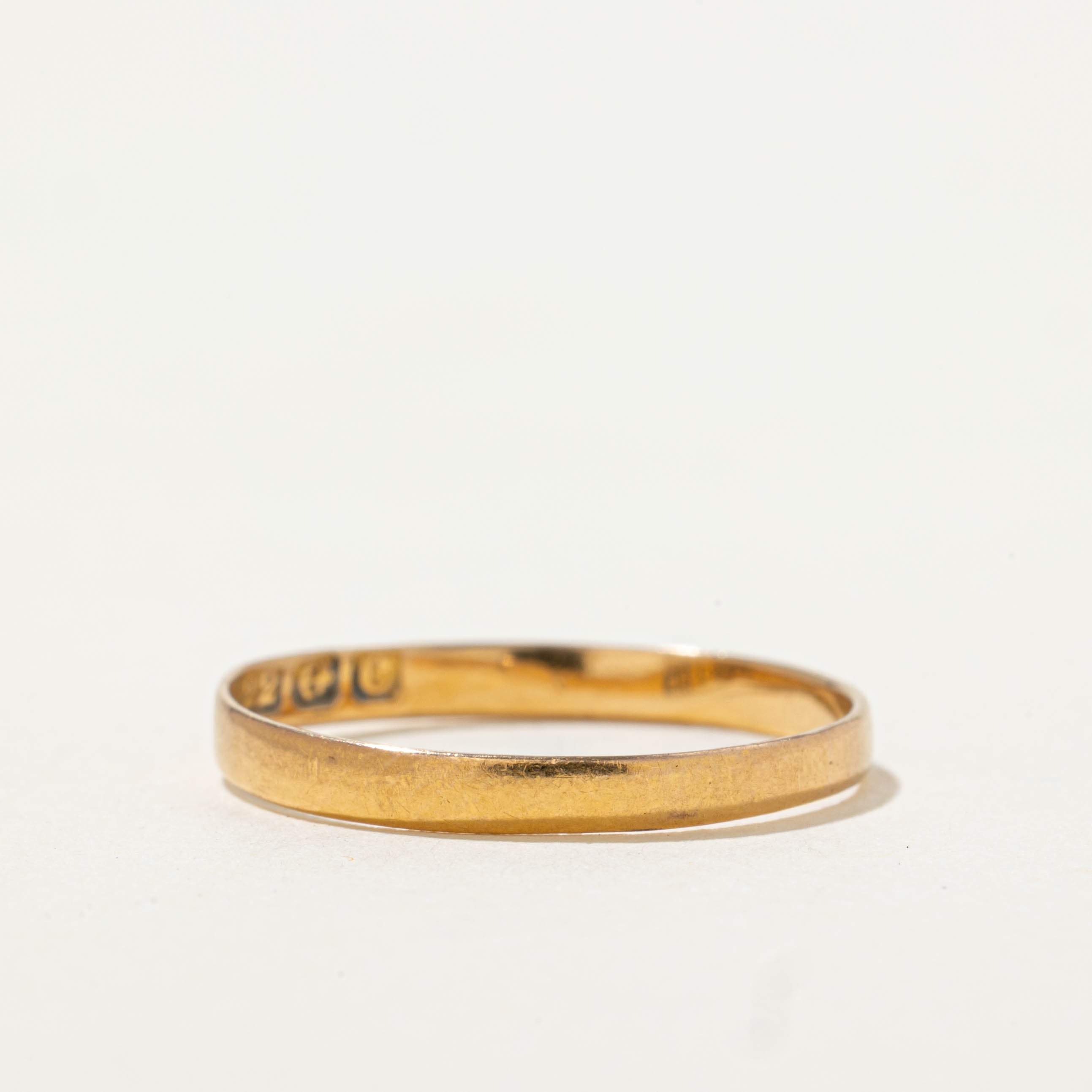 1902 Birmingham 22k Yellow Gold Band | 2.15mm | SZ 6.5