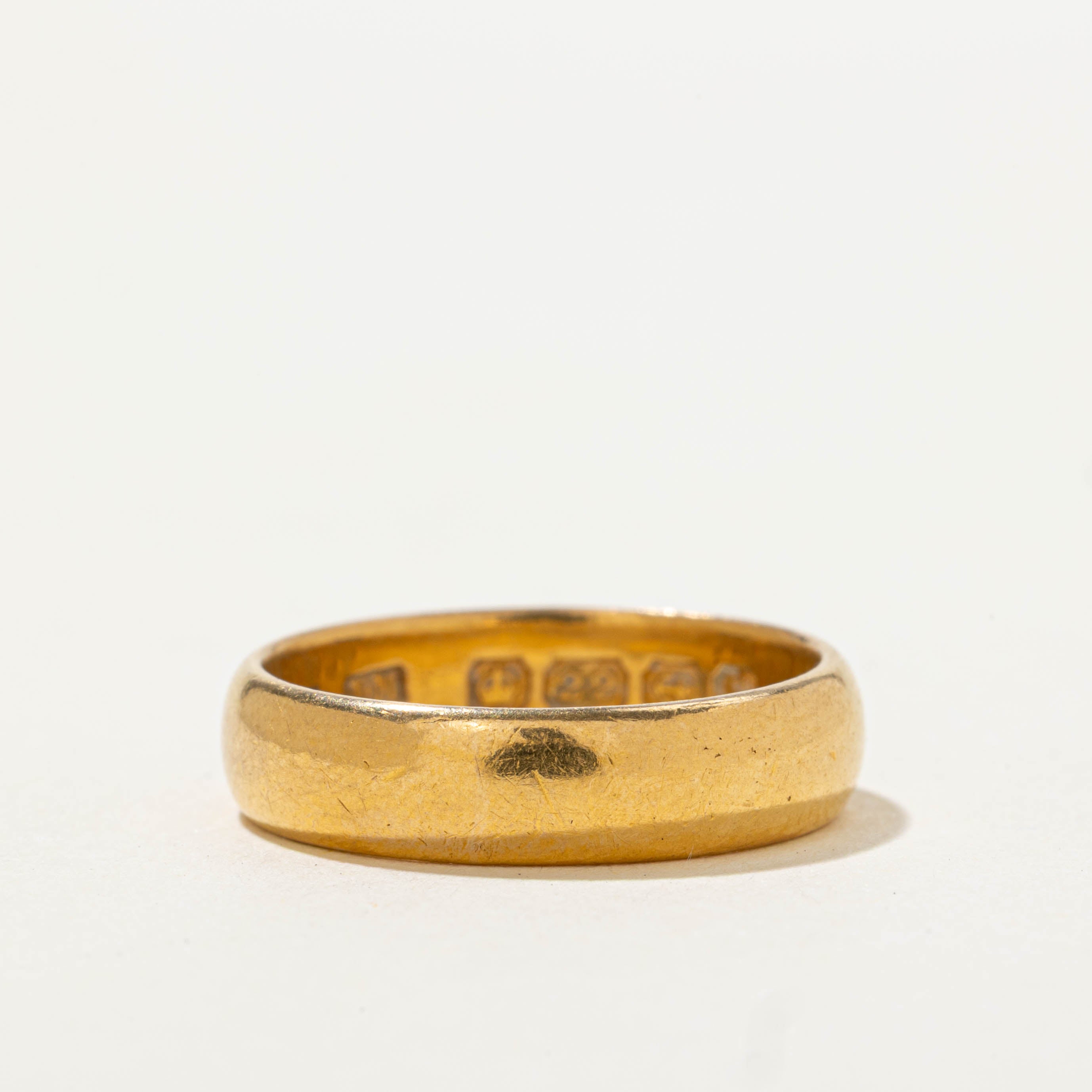 1917 Birmingham 22k Yellow Gold Band | 4.55mm | SZ 5.5