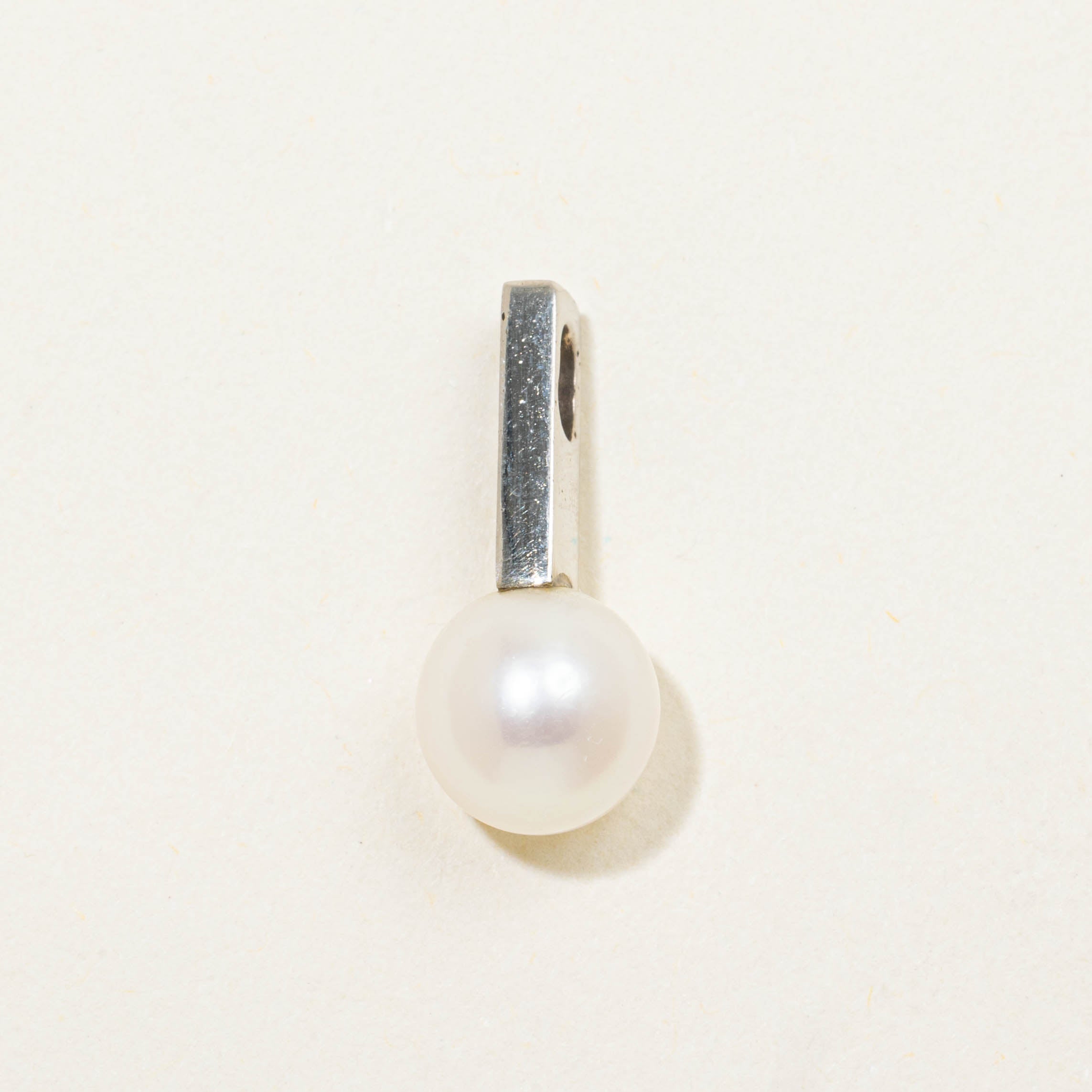 14k Pearl Drop Pendant