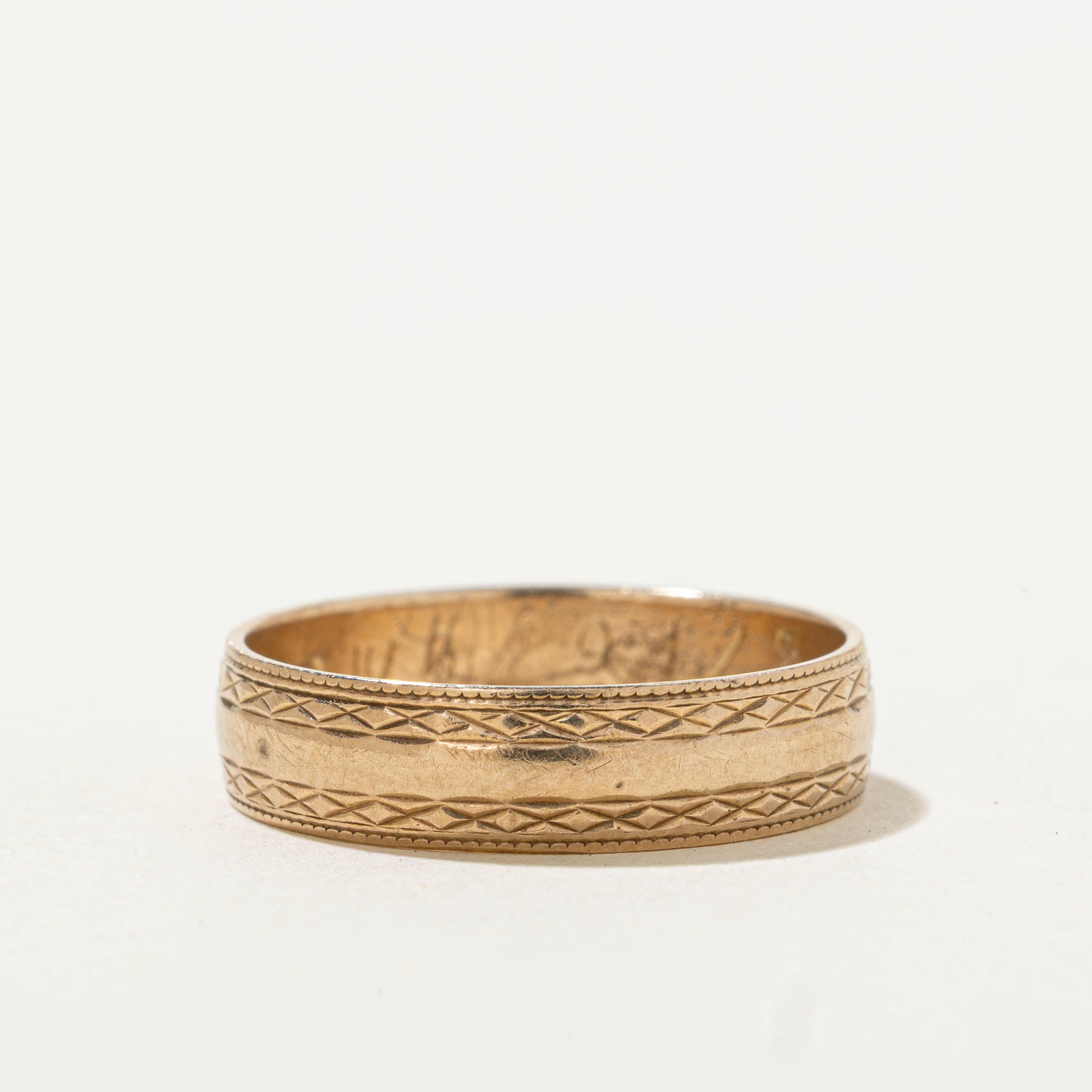 1978 London UK Milgrained Band | 4.65mm | SZ 6.75