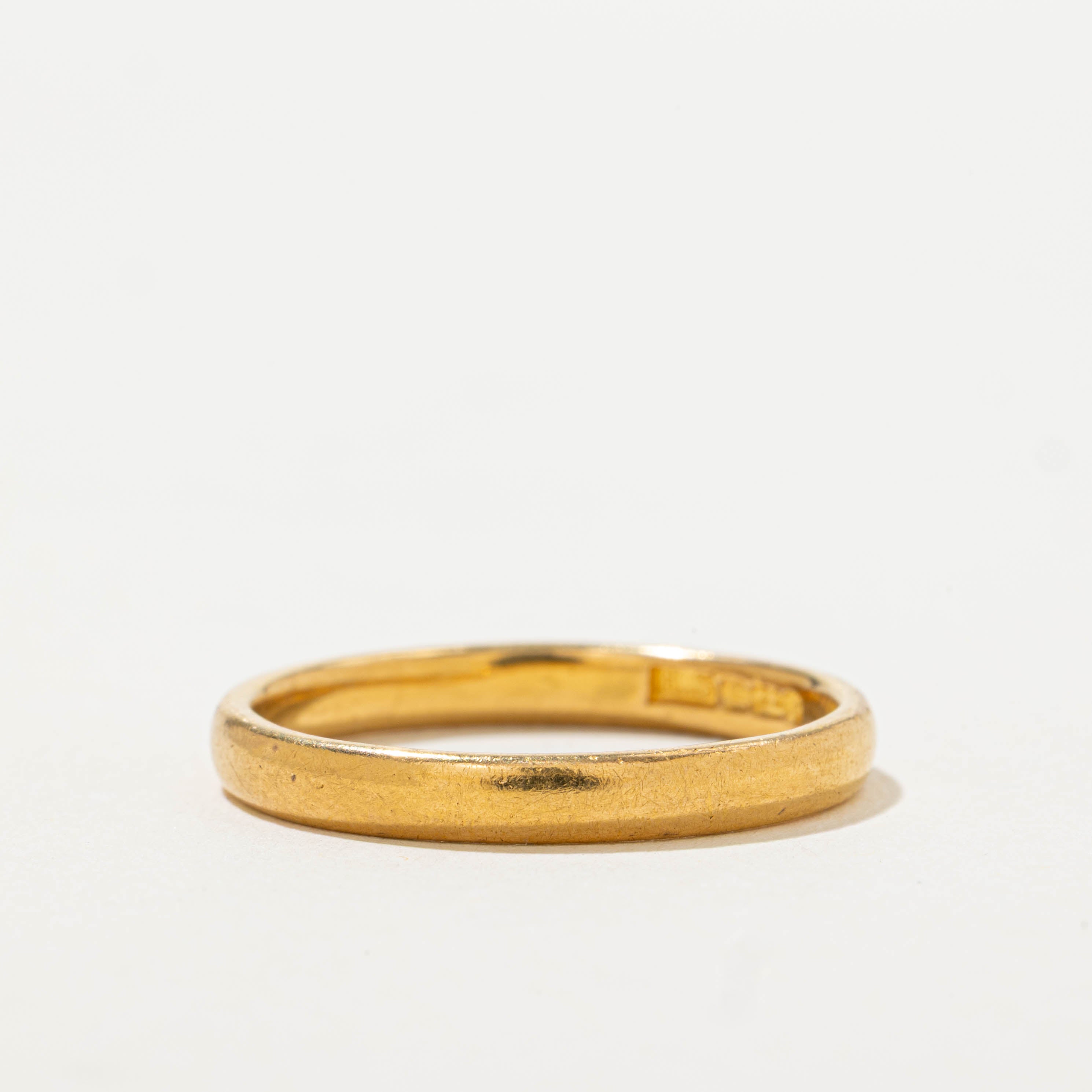 Birmingham 22k Yellow Gold Band | 2.85mm | SZ 8