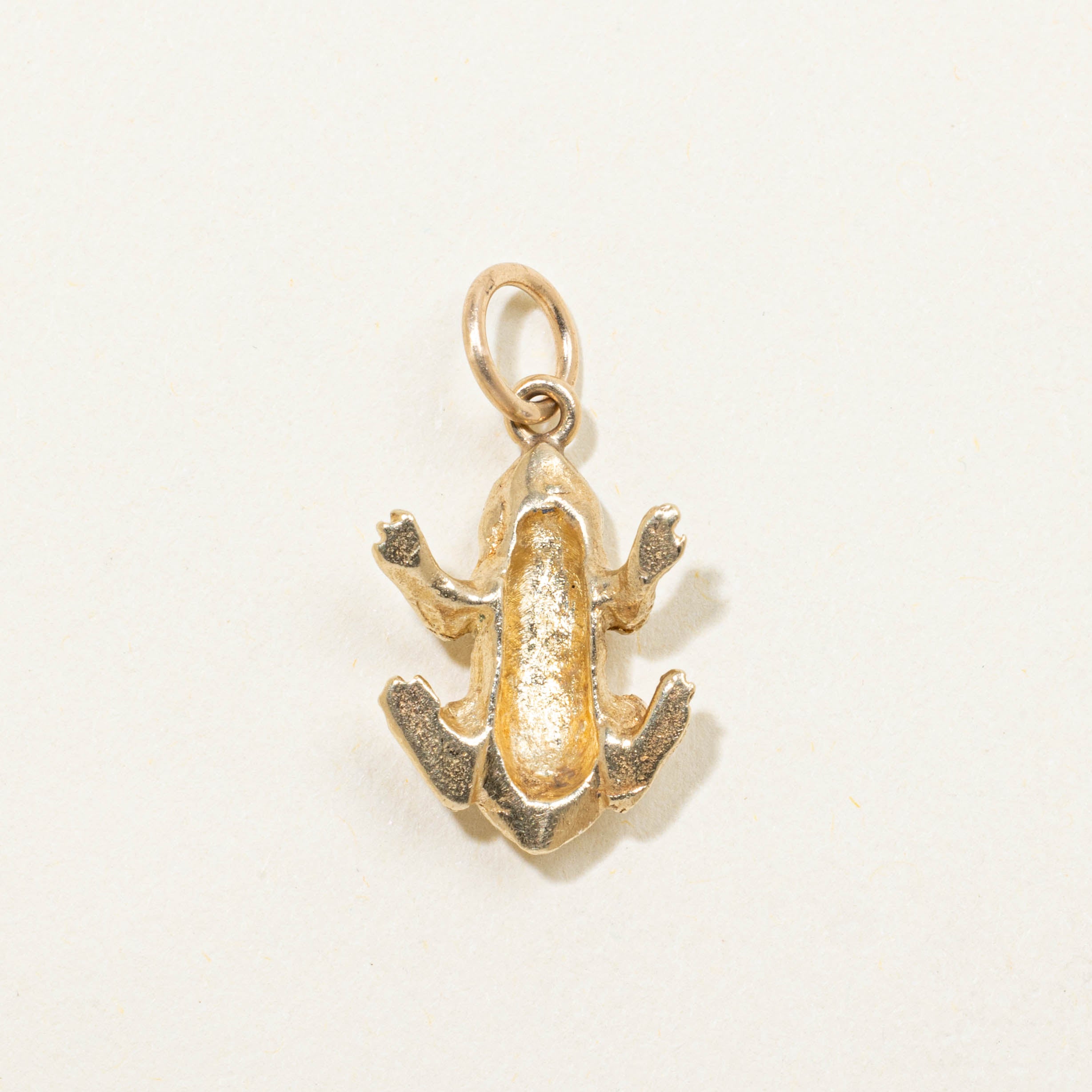 Sapphire Frog Charm