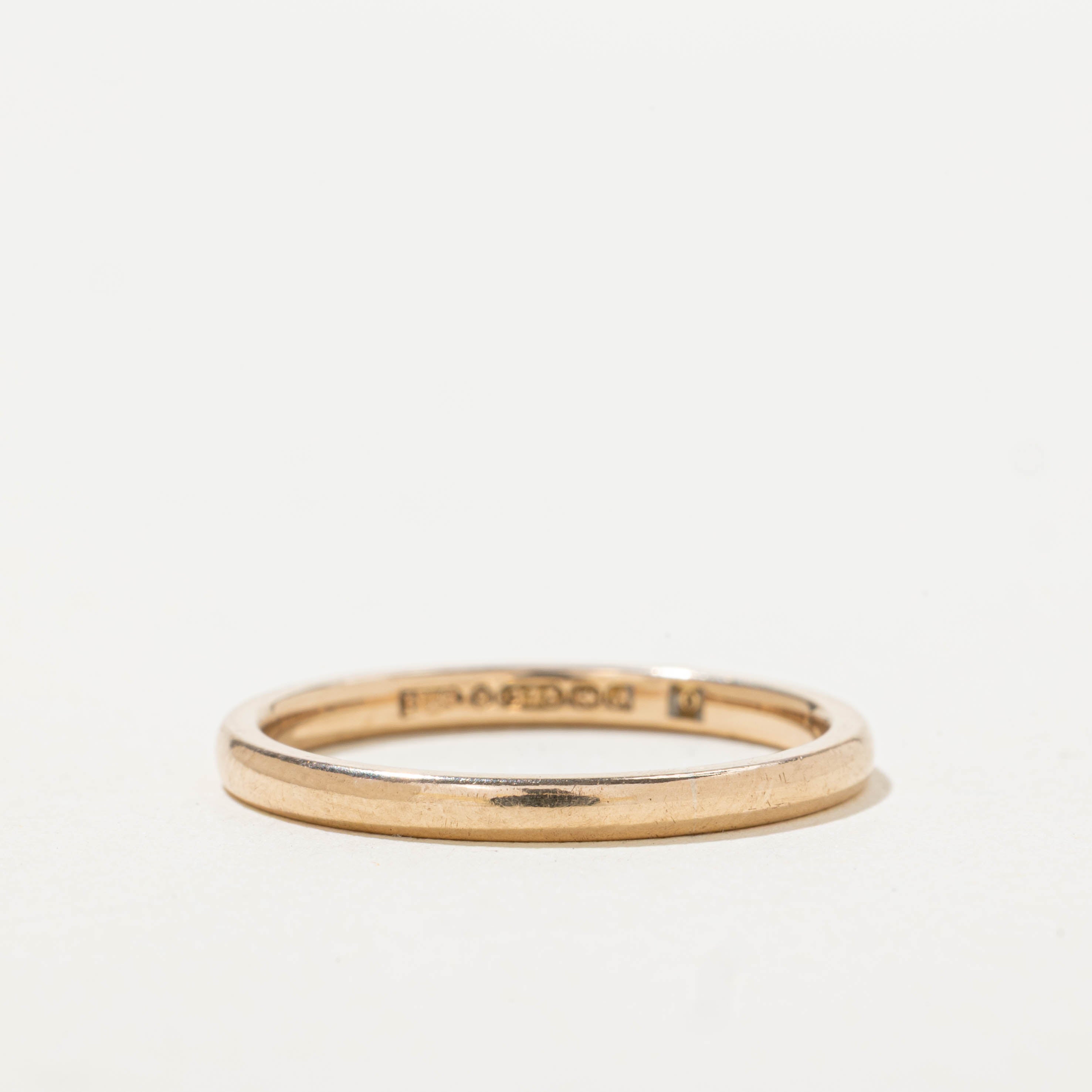 1950 Birmingham UK Wartime Utility Wedding Band | 2.00mm | SZ 7.25