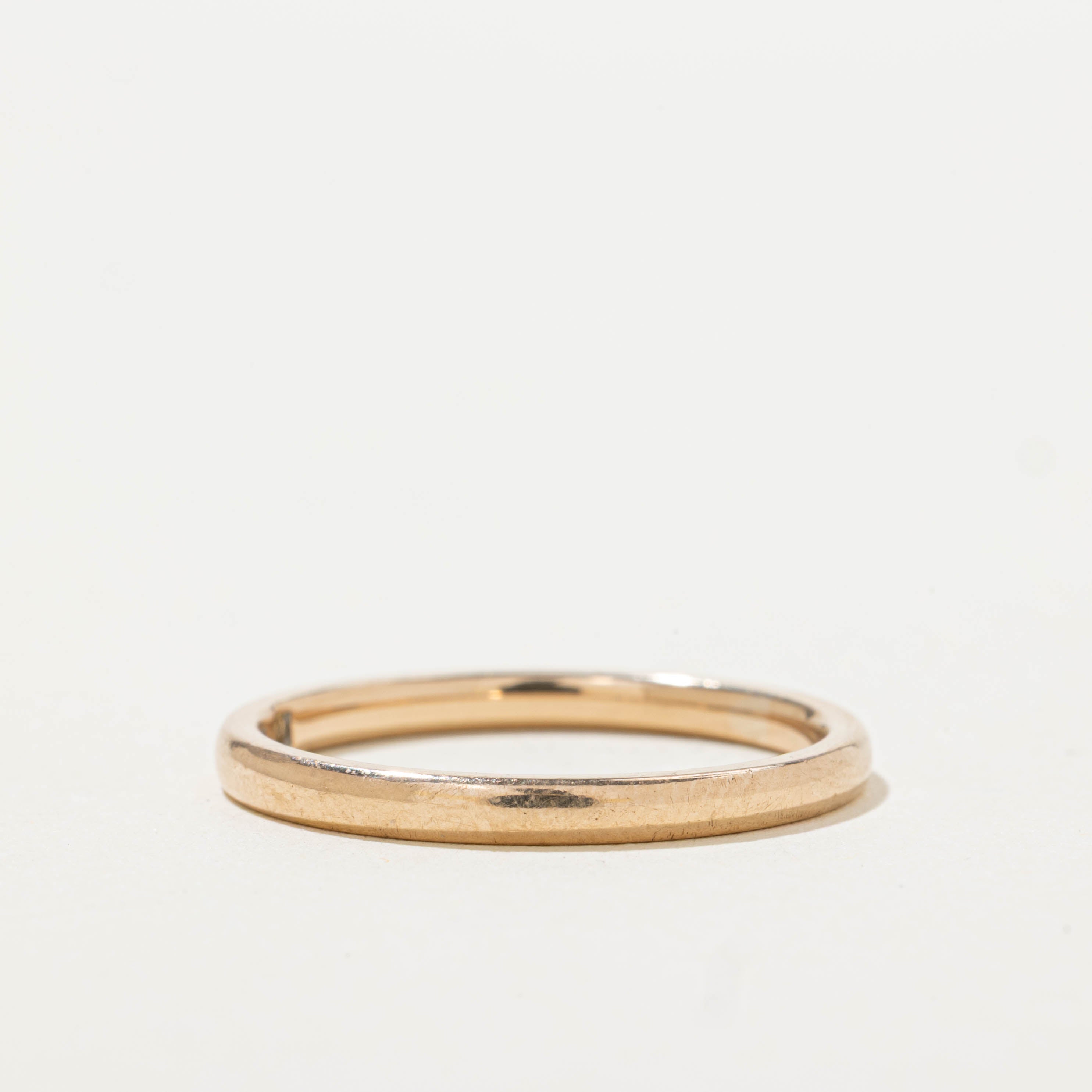 1950 Birmingham UK Wartime Utility Wedding Band | 2.00mm | SZ 7.25