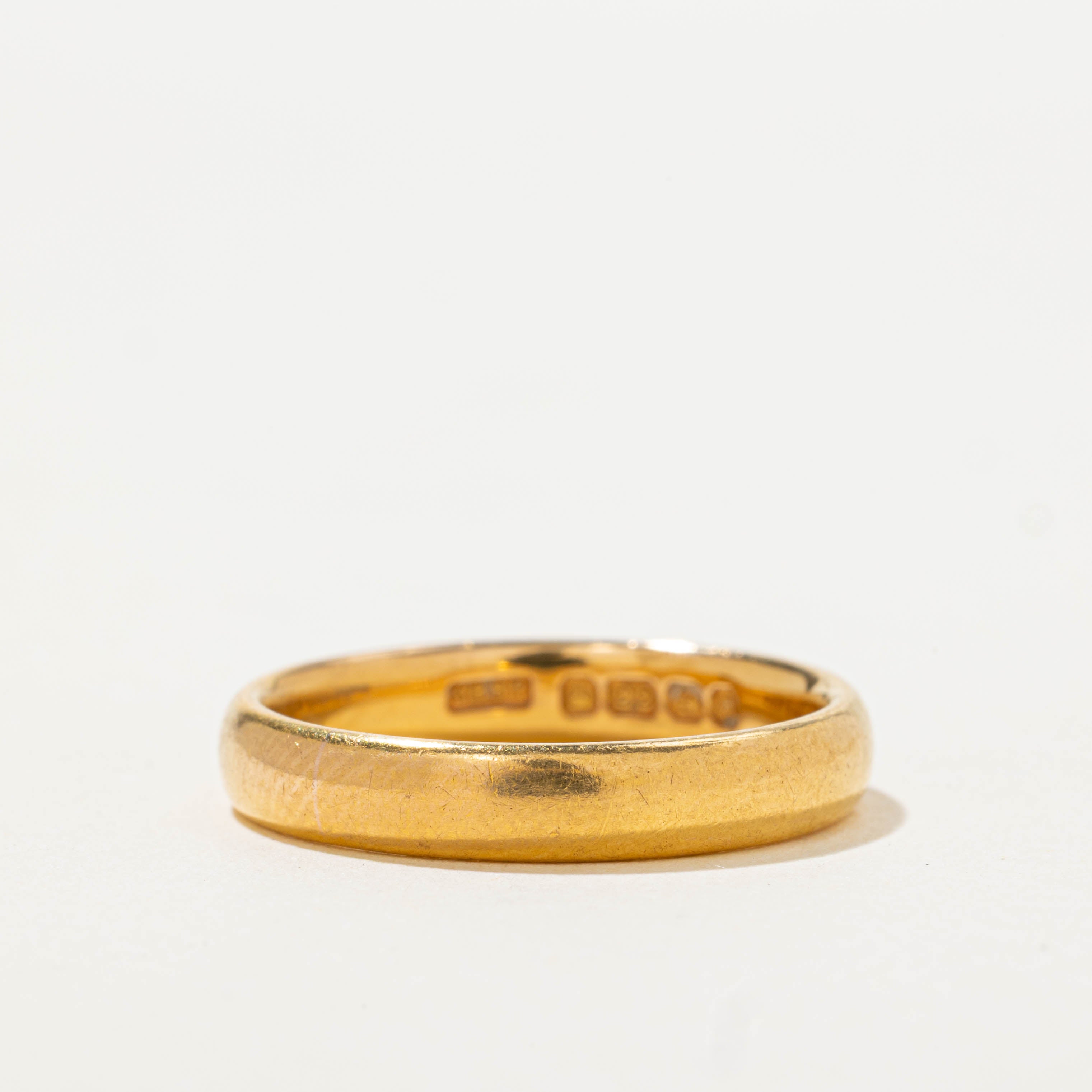 1925 Birmingham 22k Yellow Gold Band | 3.75mm | SZ 7
