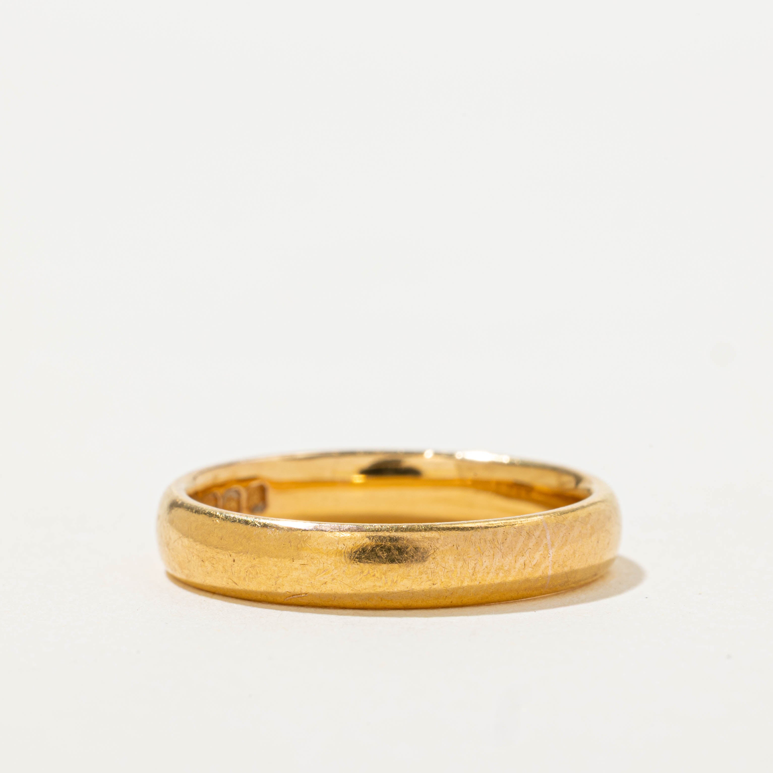 1925 Birmingham 22k Yellow Gold Band | 3.75mm | SZ 7