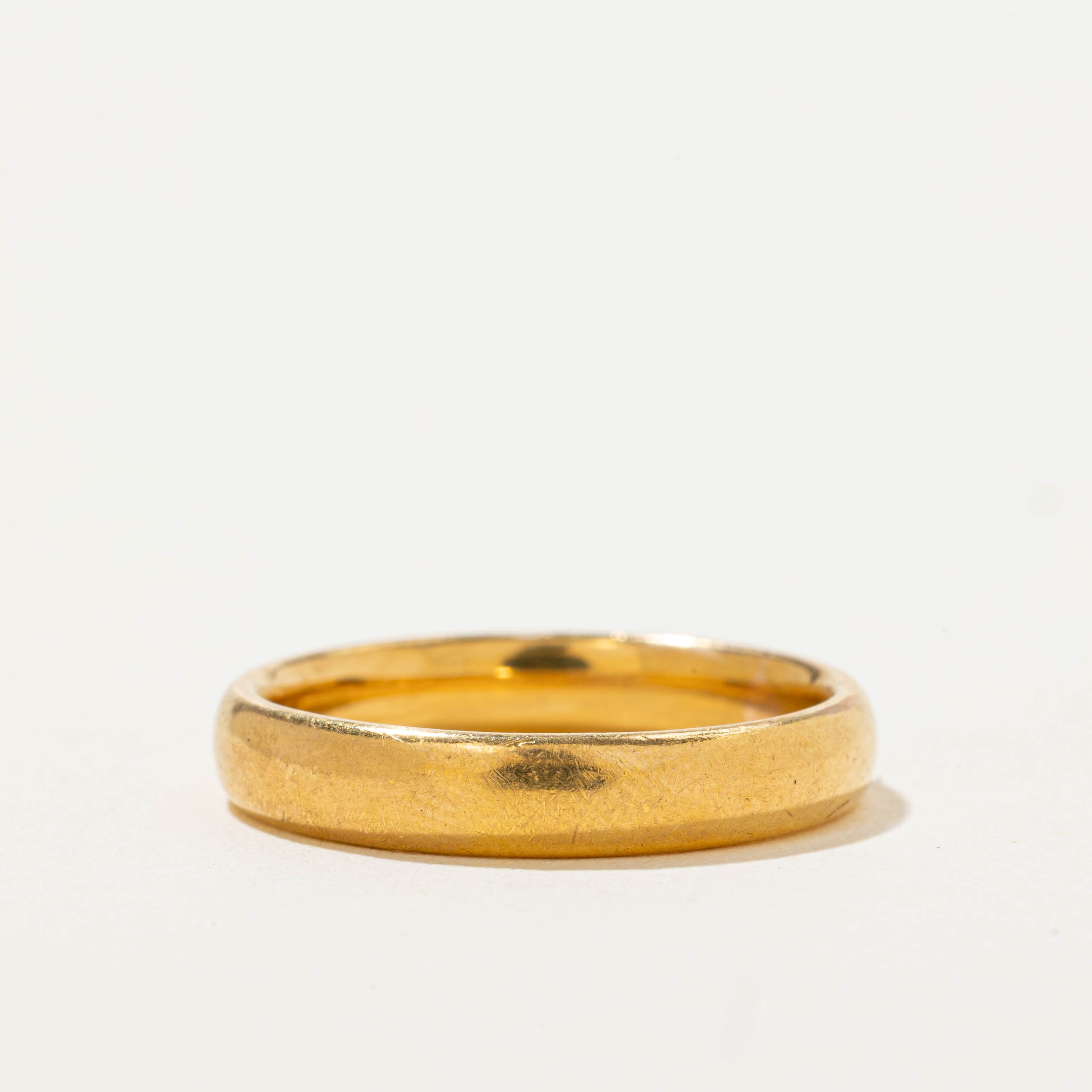 1925 Birmingham 22k Yellow Gold Band | 3.75mm | SZ 7