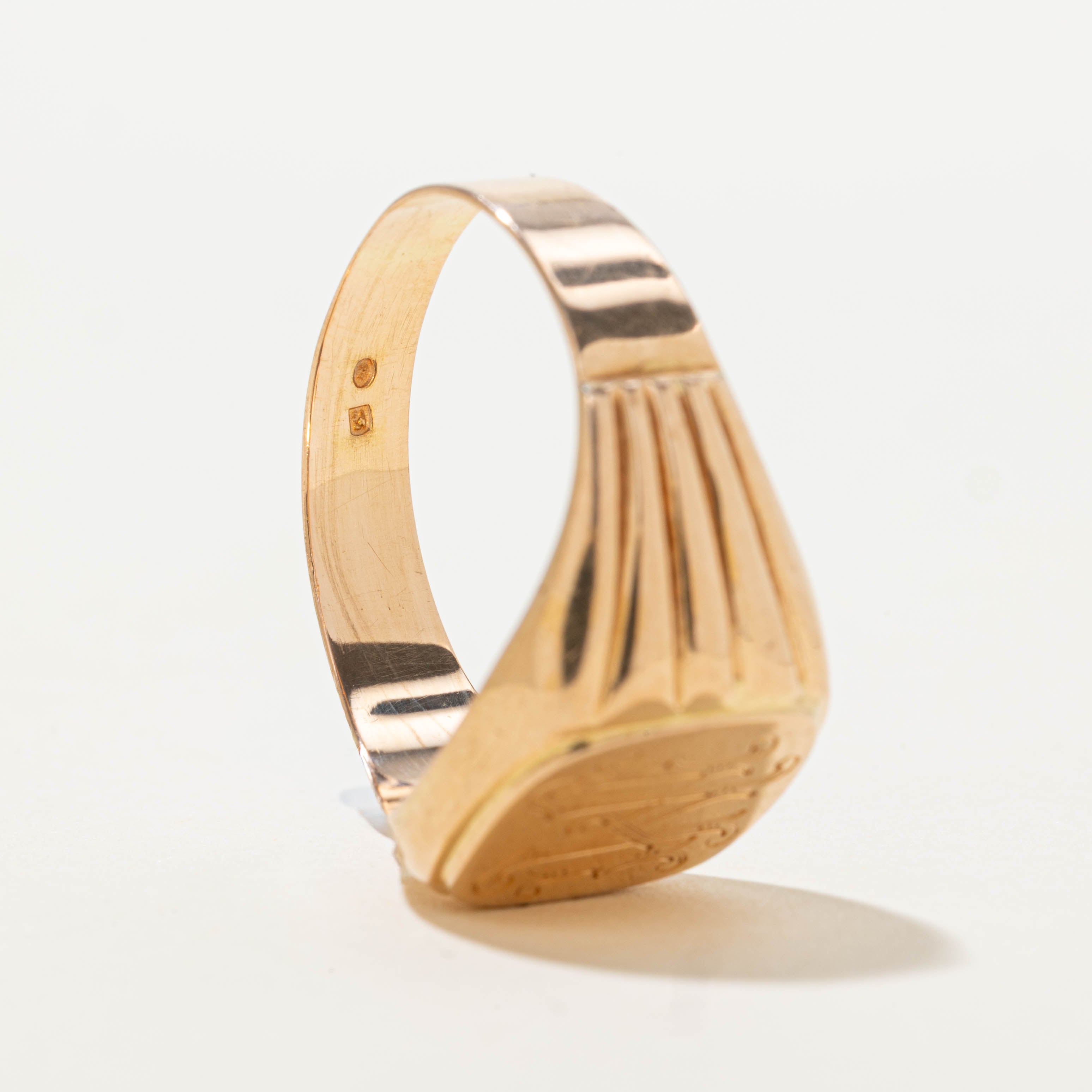 Hungarian “NM” Initialized Signet Ring | SZ 11.25