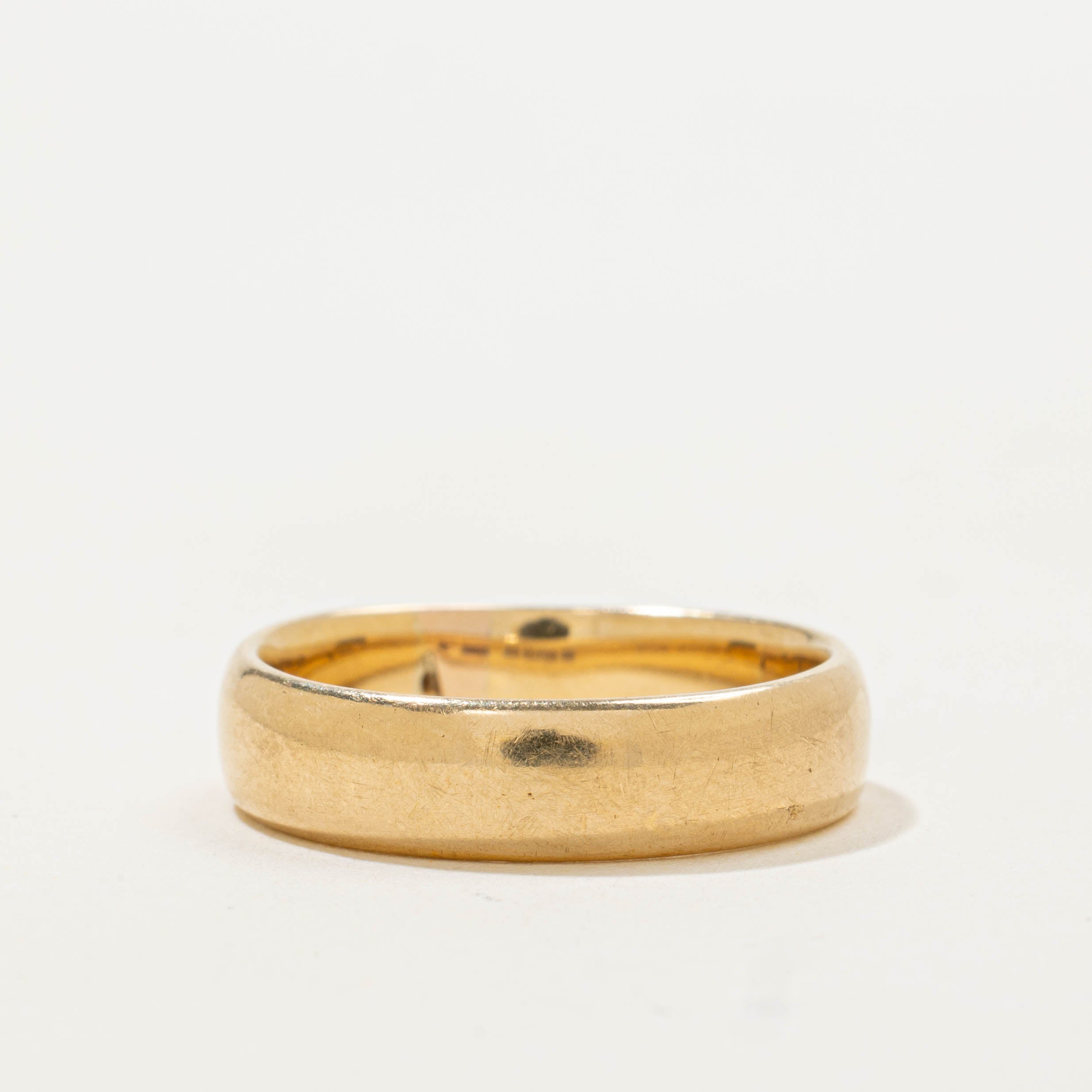 1902 Birmingham Yellow Gold Band | 4.80mm | SZ 6.5