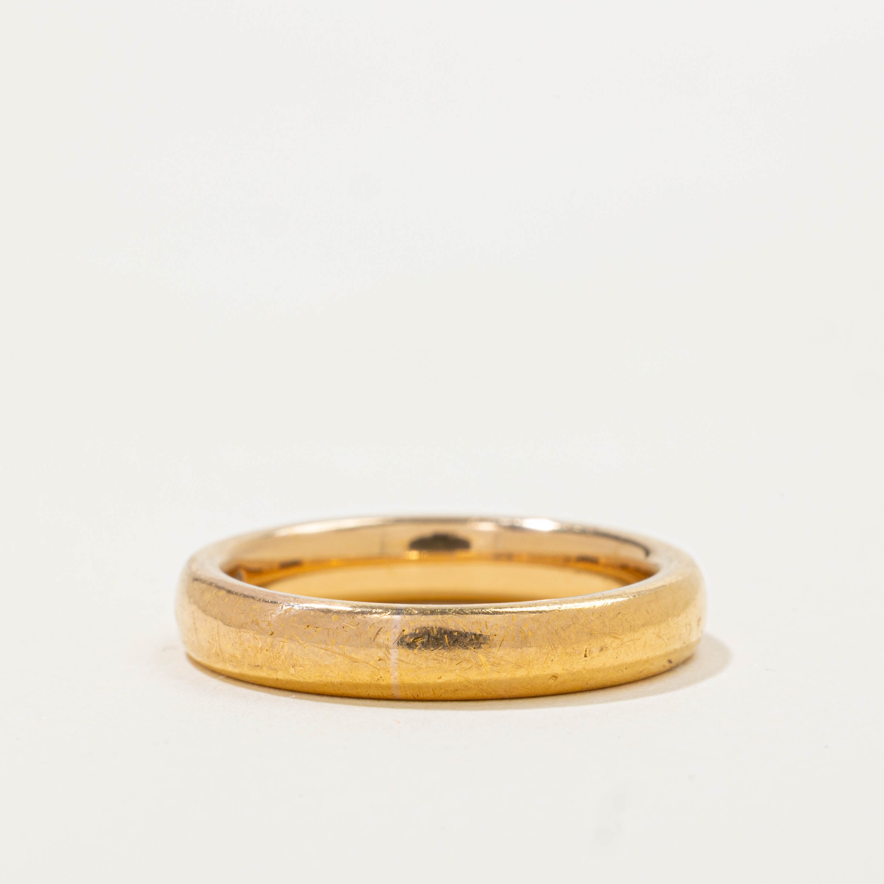 1929 Birmingham 22k Yellow Gold Band | 3.55mm | SZ 5.5