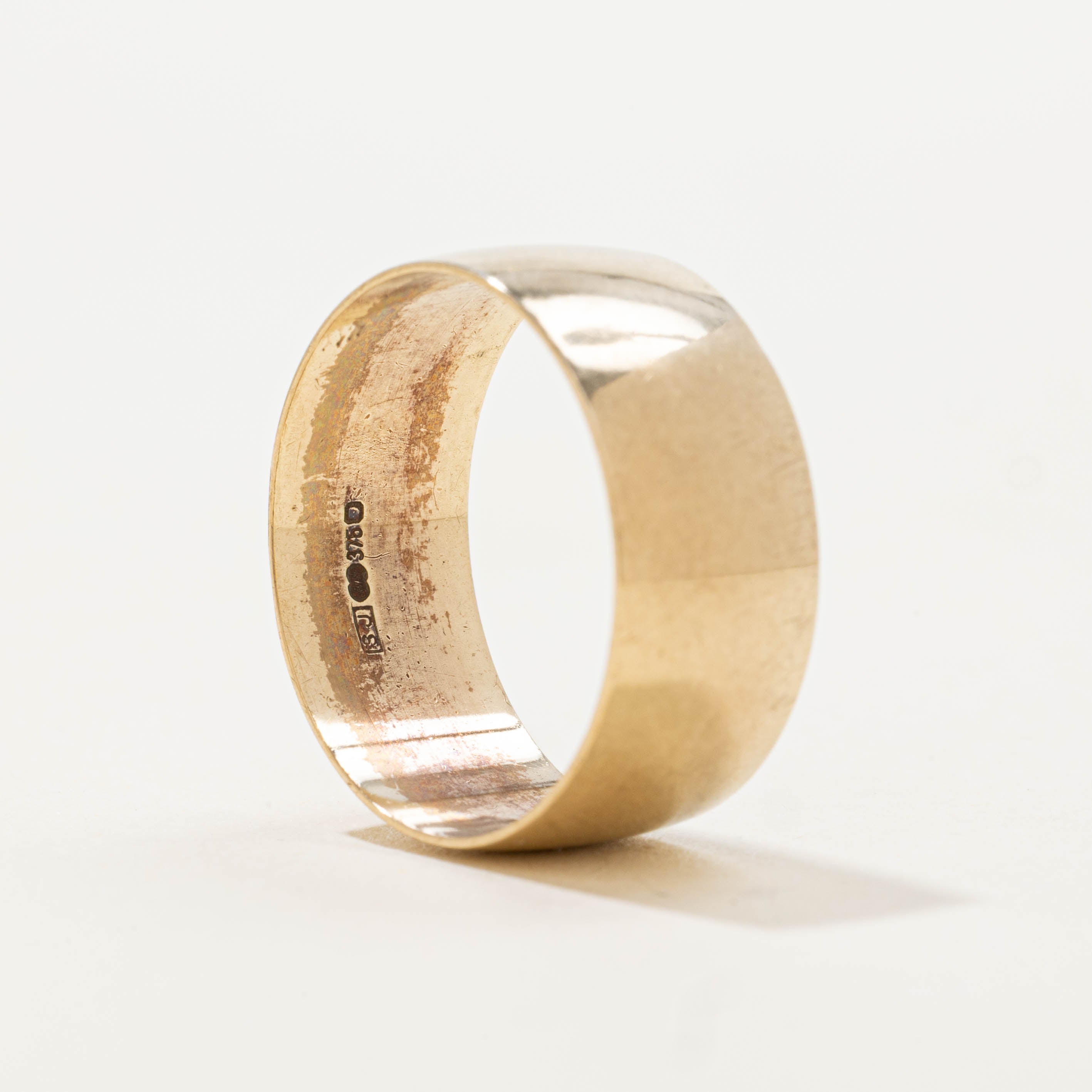 London UK Yellow Gold Thick Band | 8.00mm | SZ 7.25
