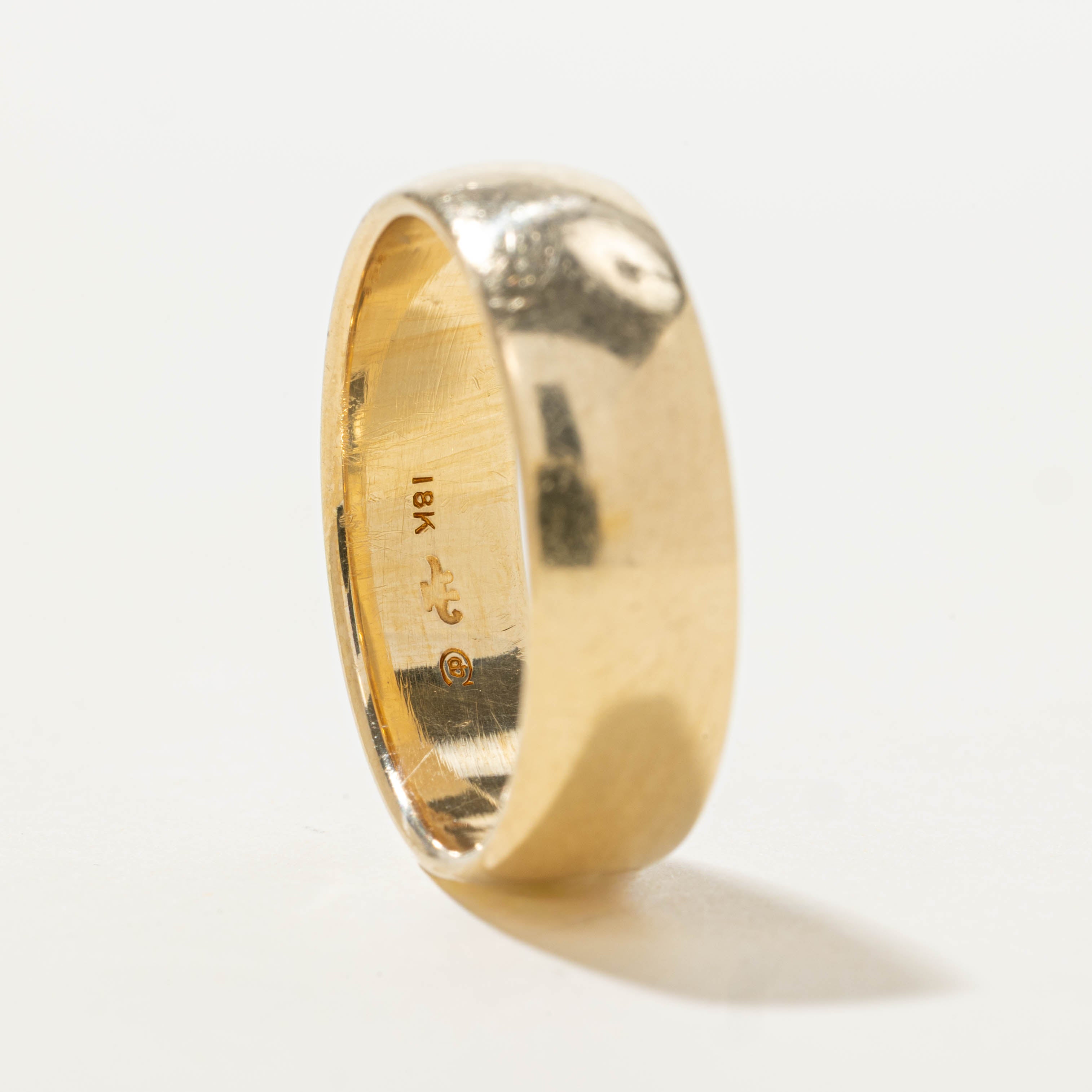 Vintage Canadian Yellow Gold Band | 7.10mm | SZ 11