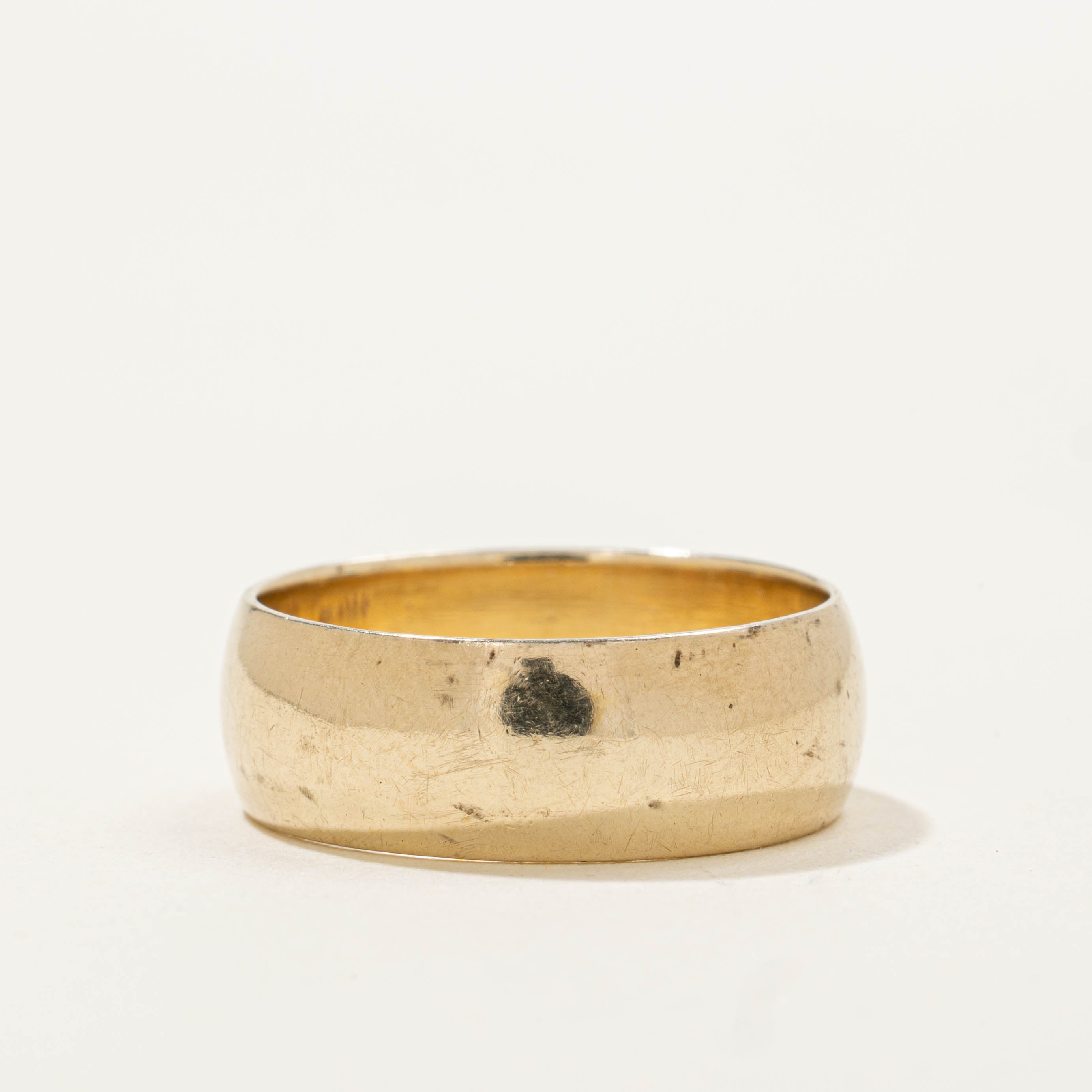 10k Yellow Gold Thick Band | 6.85mm | SZ 7