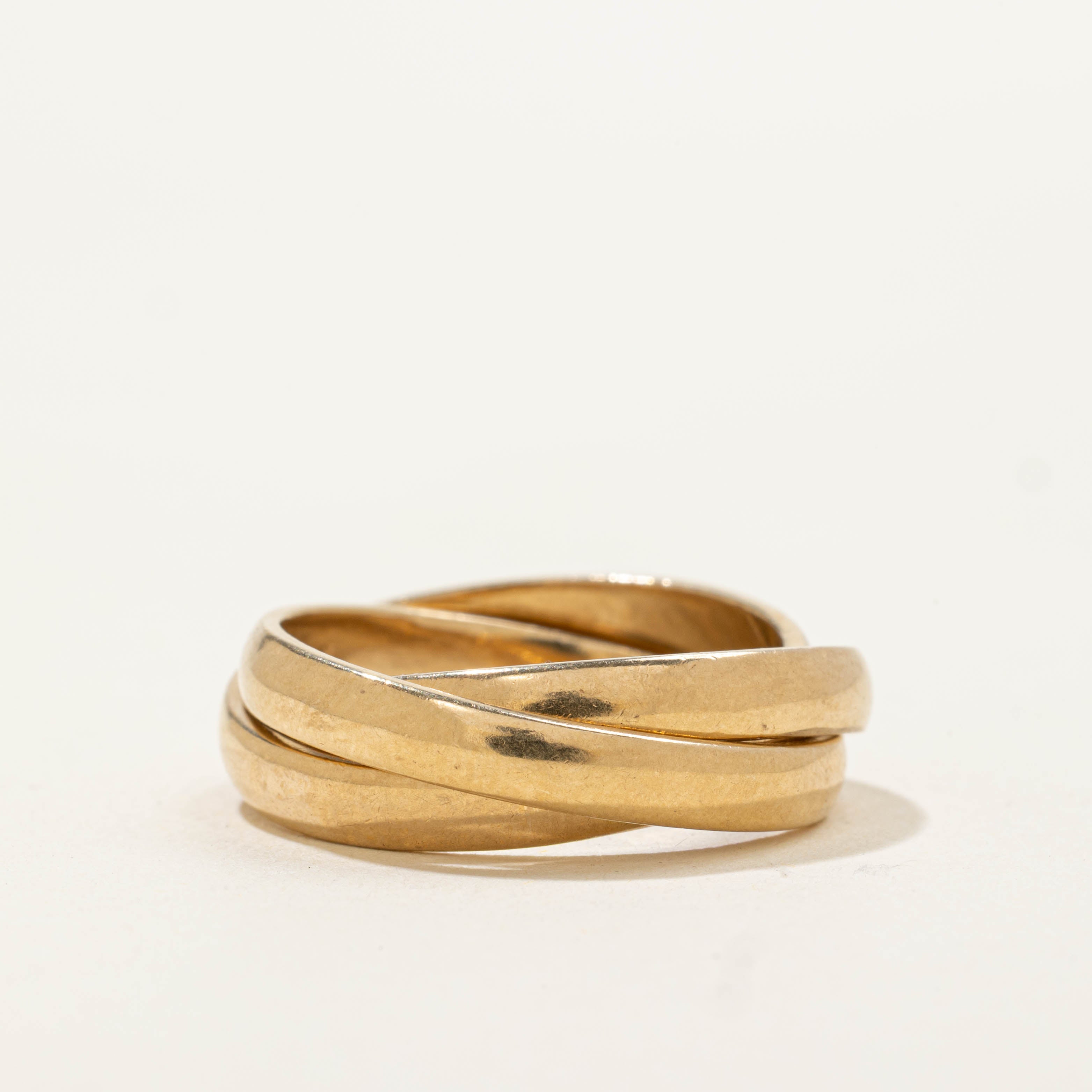 14k Yellow Gold Three Ring Stack | 3.10mm | SZ 6