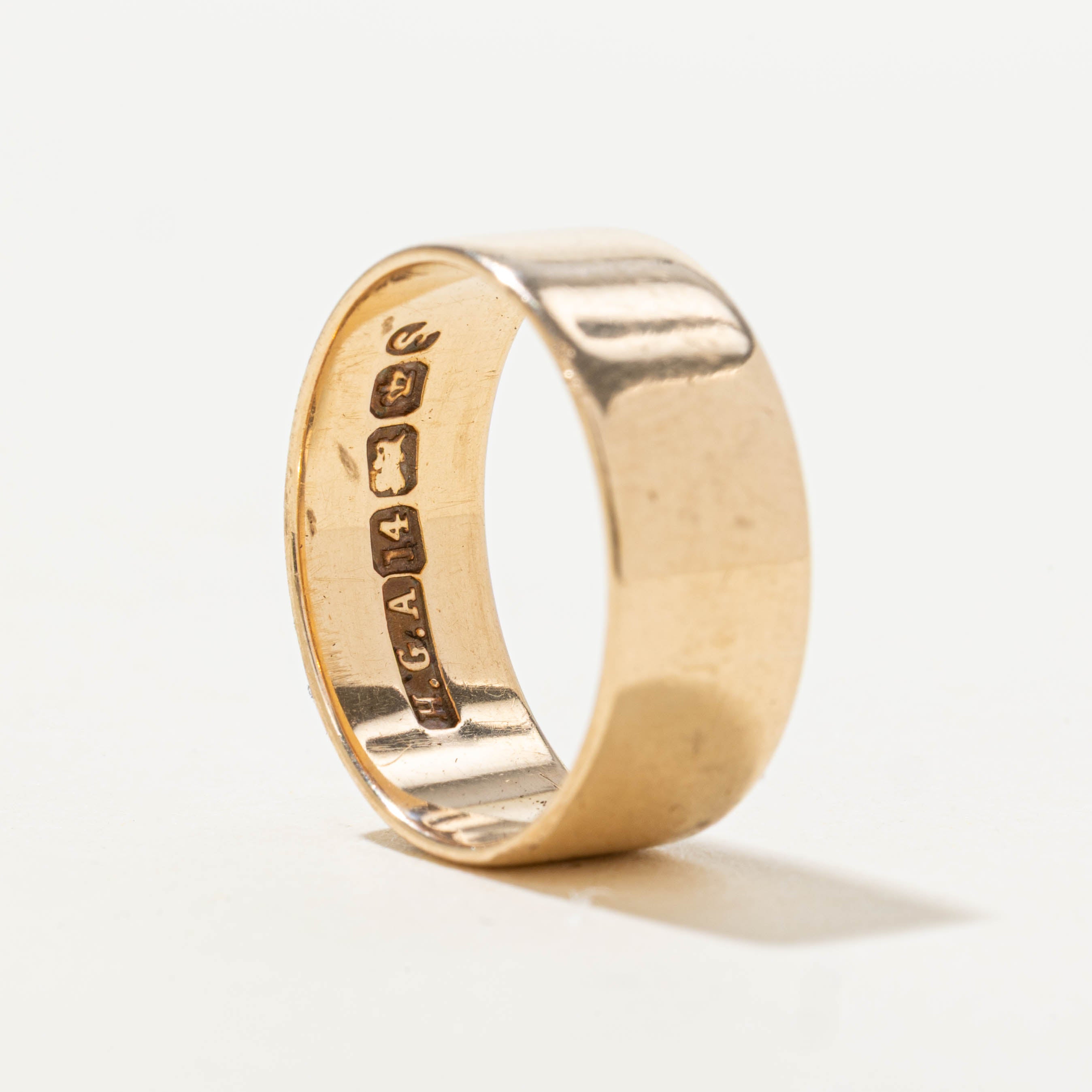 Vintage Canadian Pseudo Hallmarked “EJC" Initialized Ring | 7.30mm | SZ 7