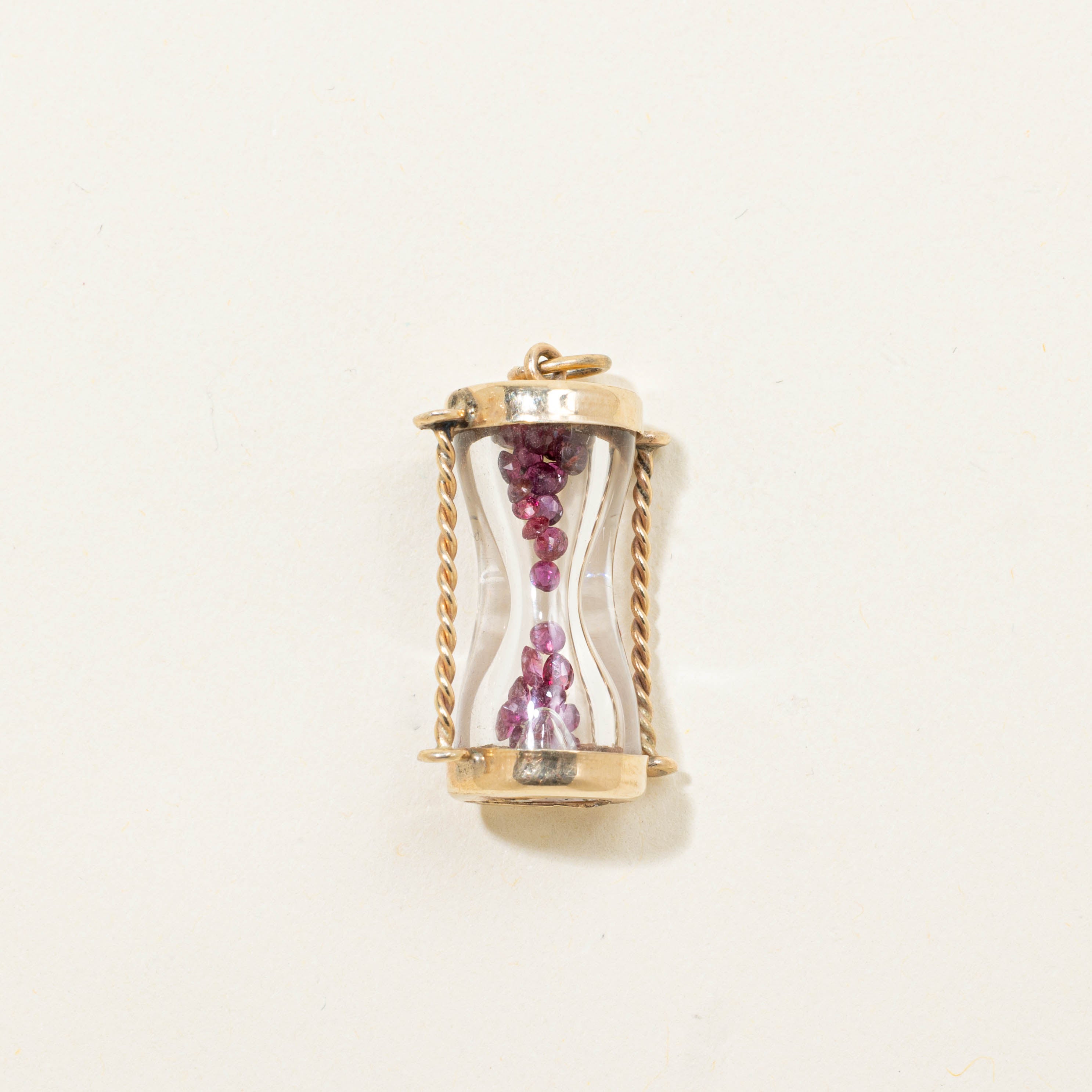 14k Ruby Hourglass Pendant