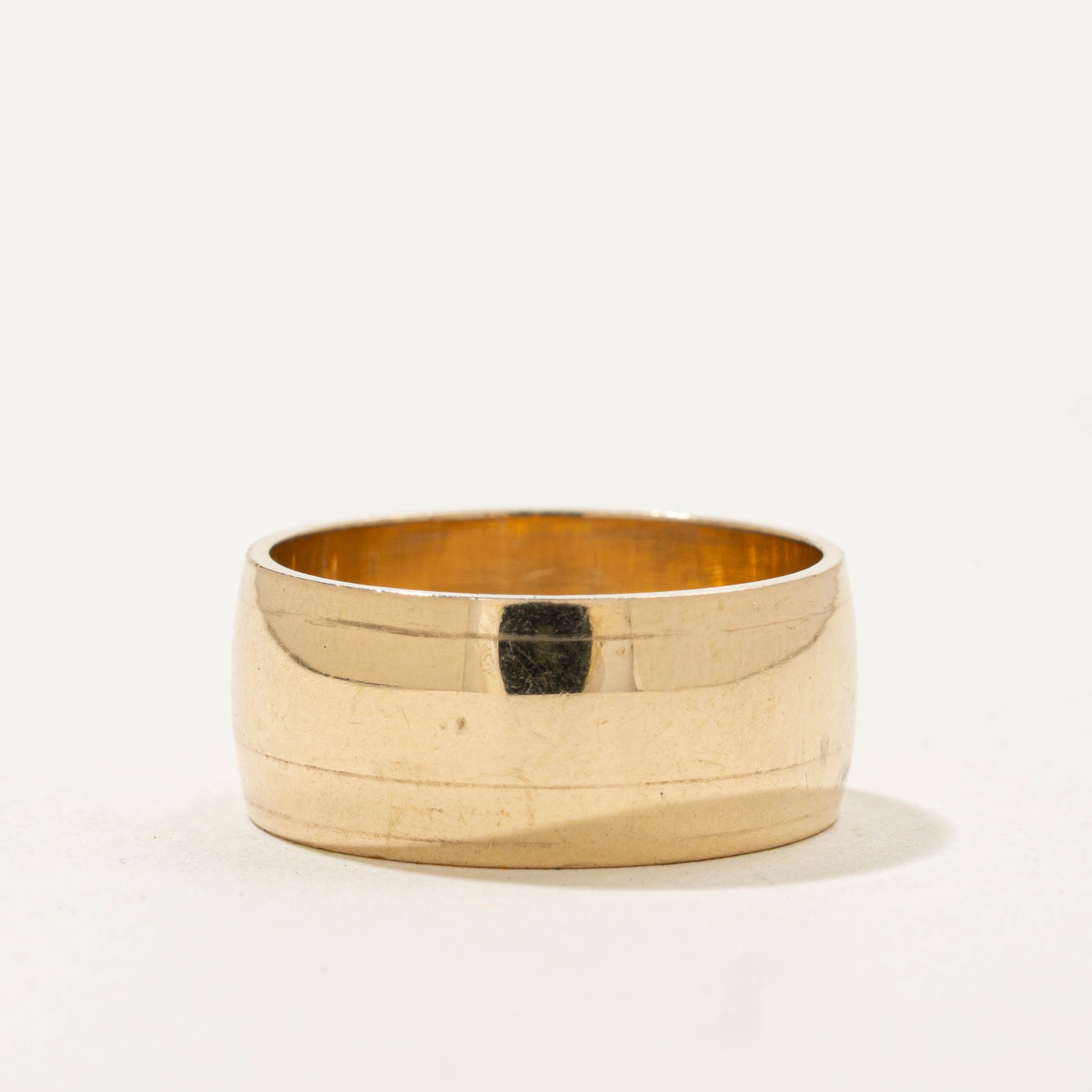 14k Yellow Gold Cigar Band | 7.95mm | SZ 6