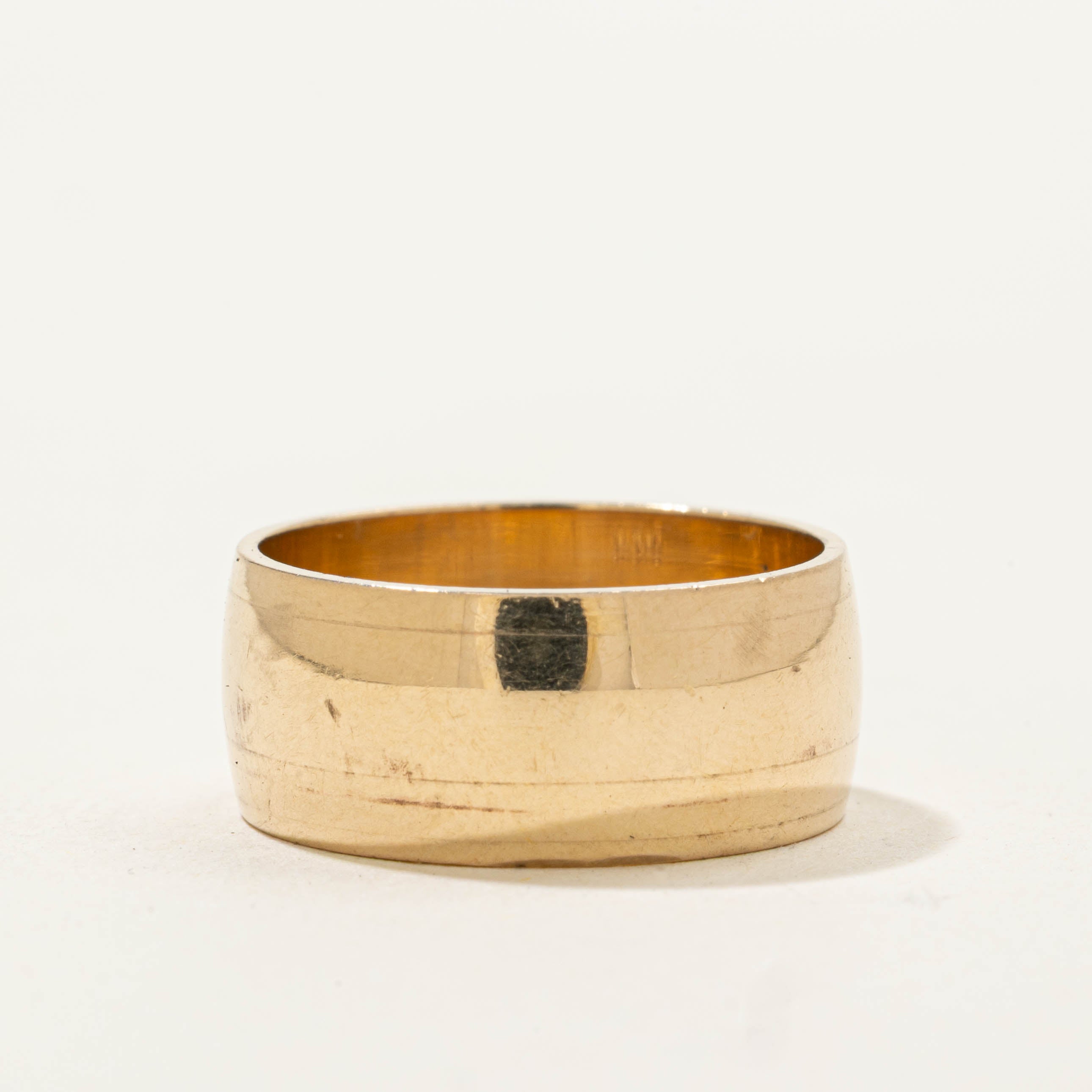 14k Yellow Gold Cigar Band | 7.95mm | SZ 6