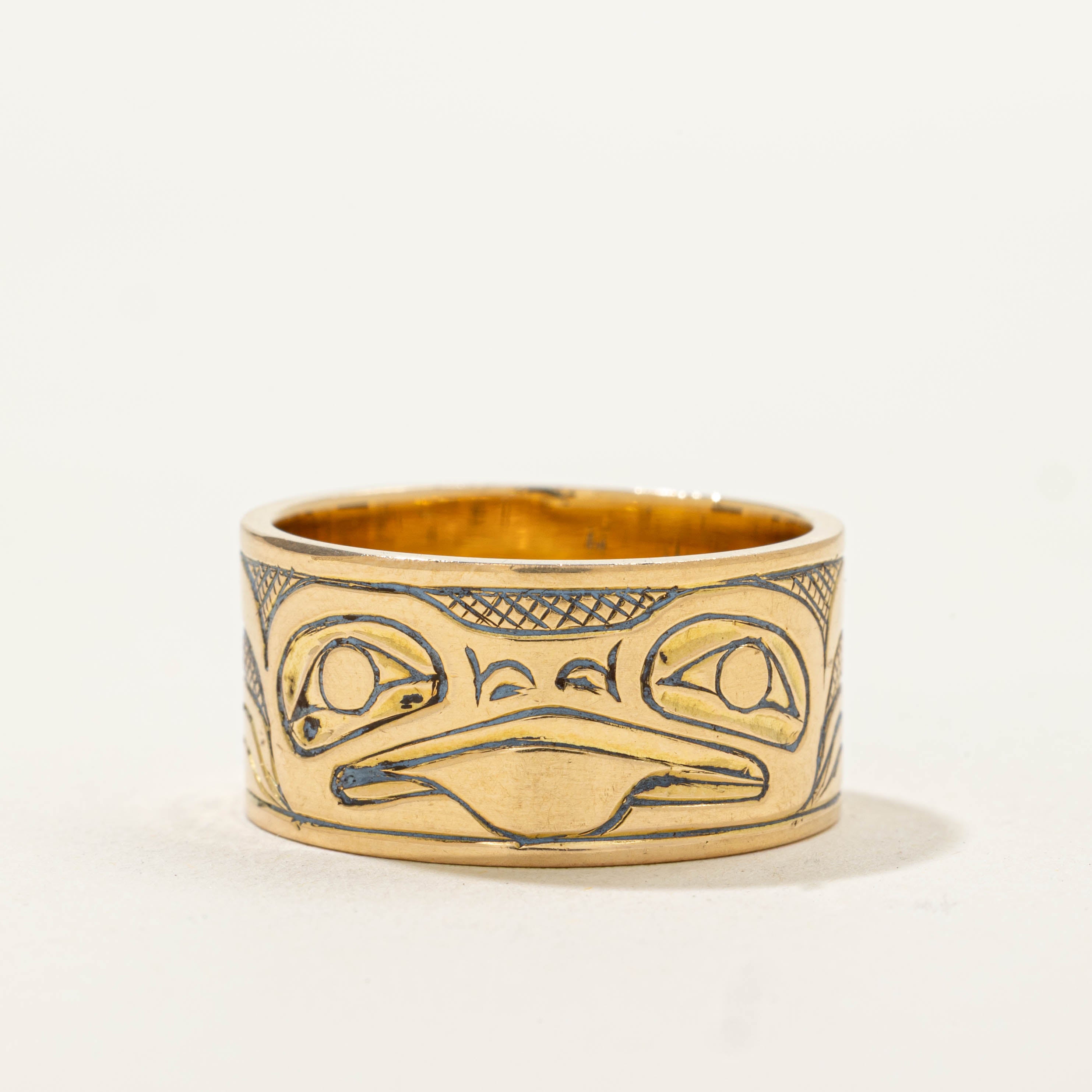 1971 Pacific Northwest Style Engraved Cigar Band | 10.15mm | SZ 7.75