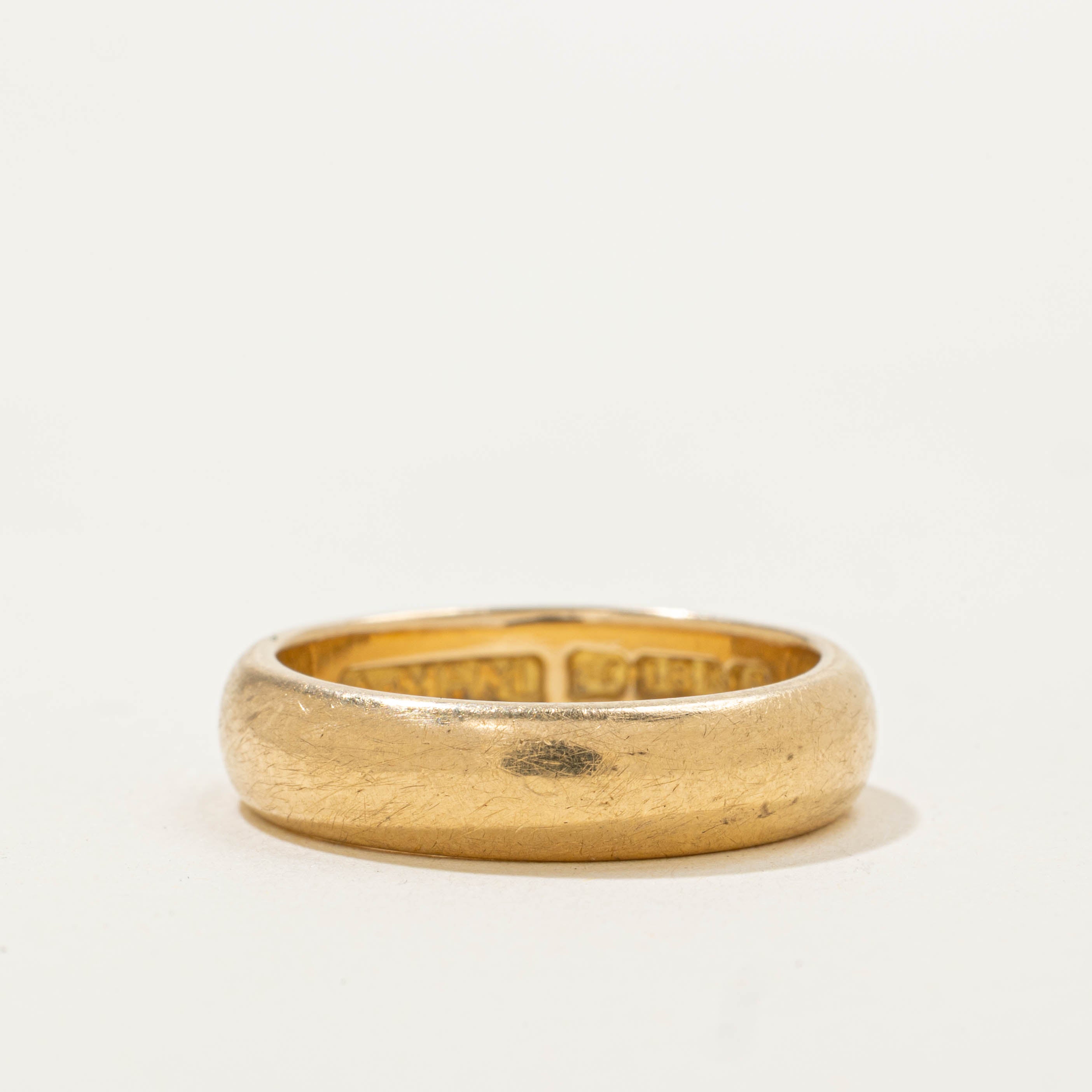 18k Yellow Gold Plain Band | 4.80mm | SZ 6.25