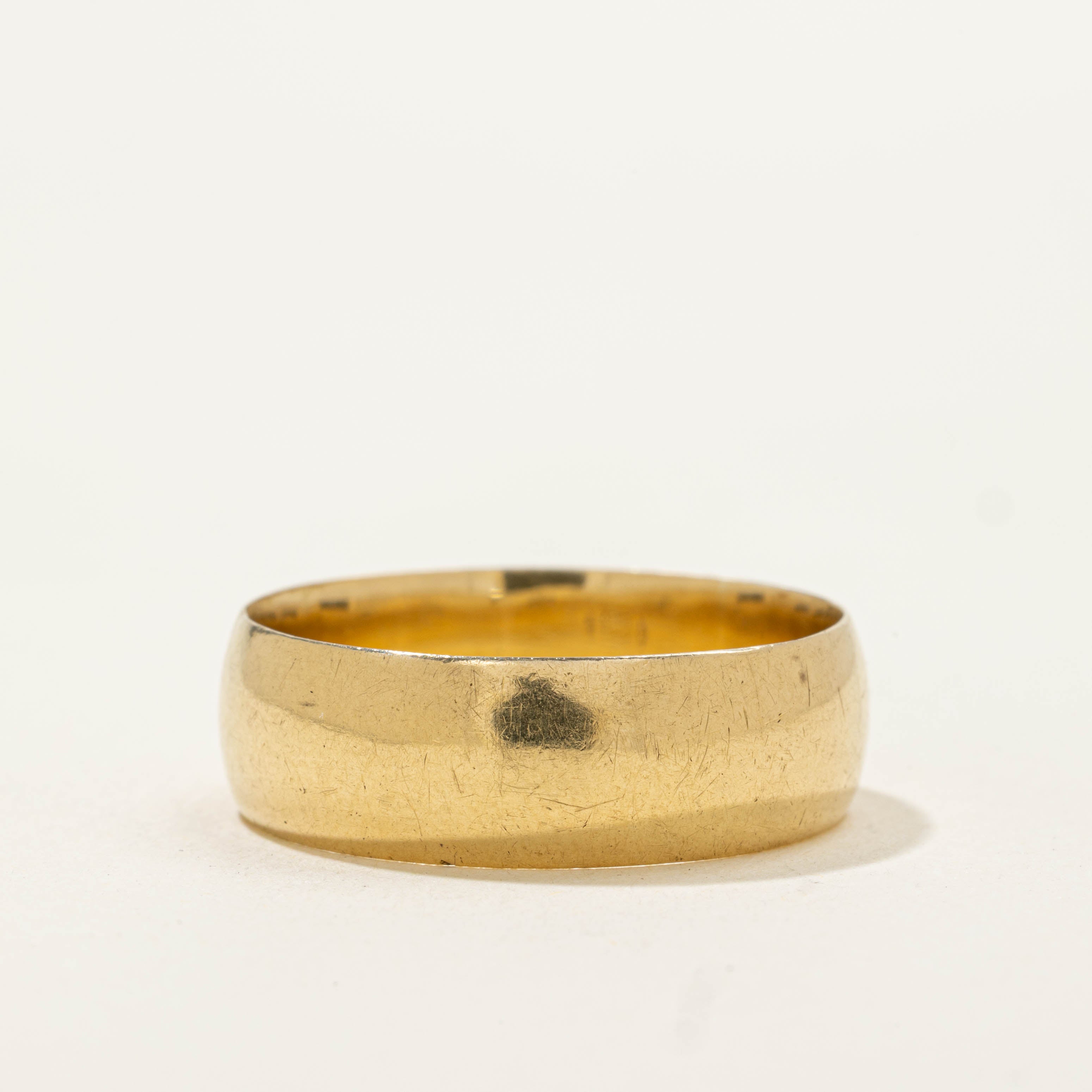 18k Yellow Gold Thick Band | 7.00mm | SZ 10.75