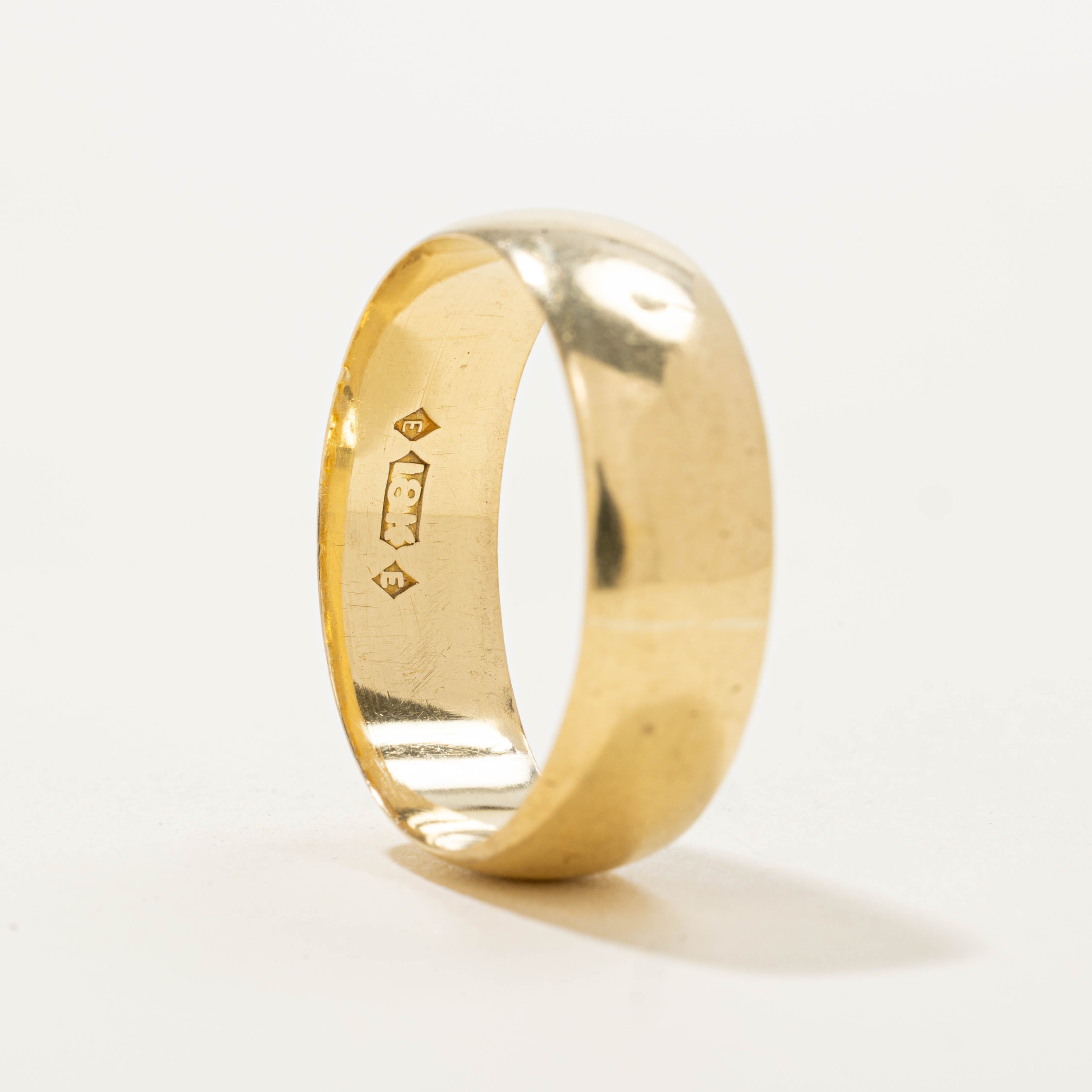 18k Yellow Gold Thick Band | 7.00mm | SZ 10.75