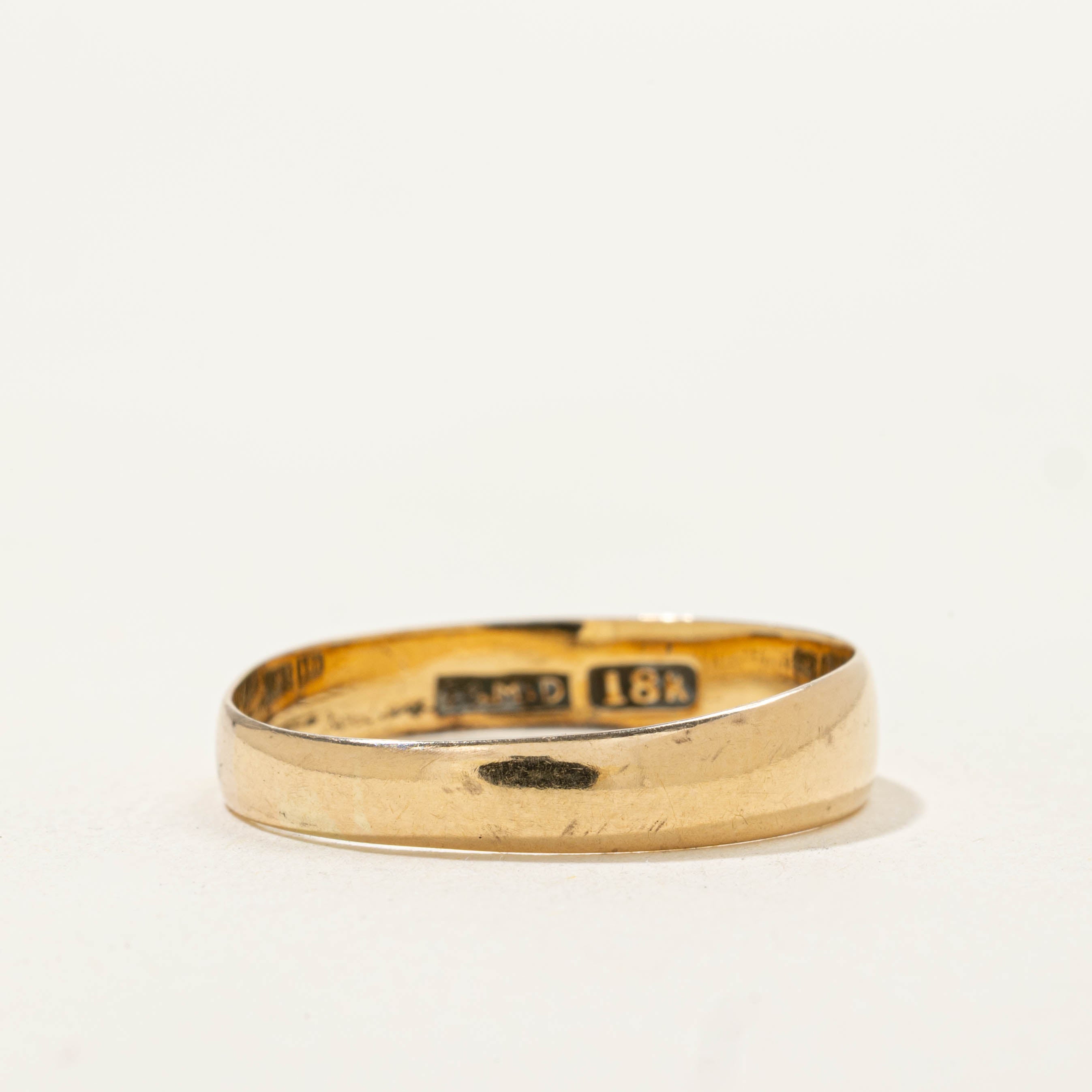 18k Yellow Gold Plain Band | 4.60mm | SZ 9