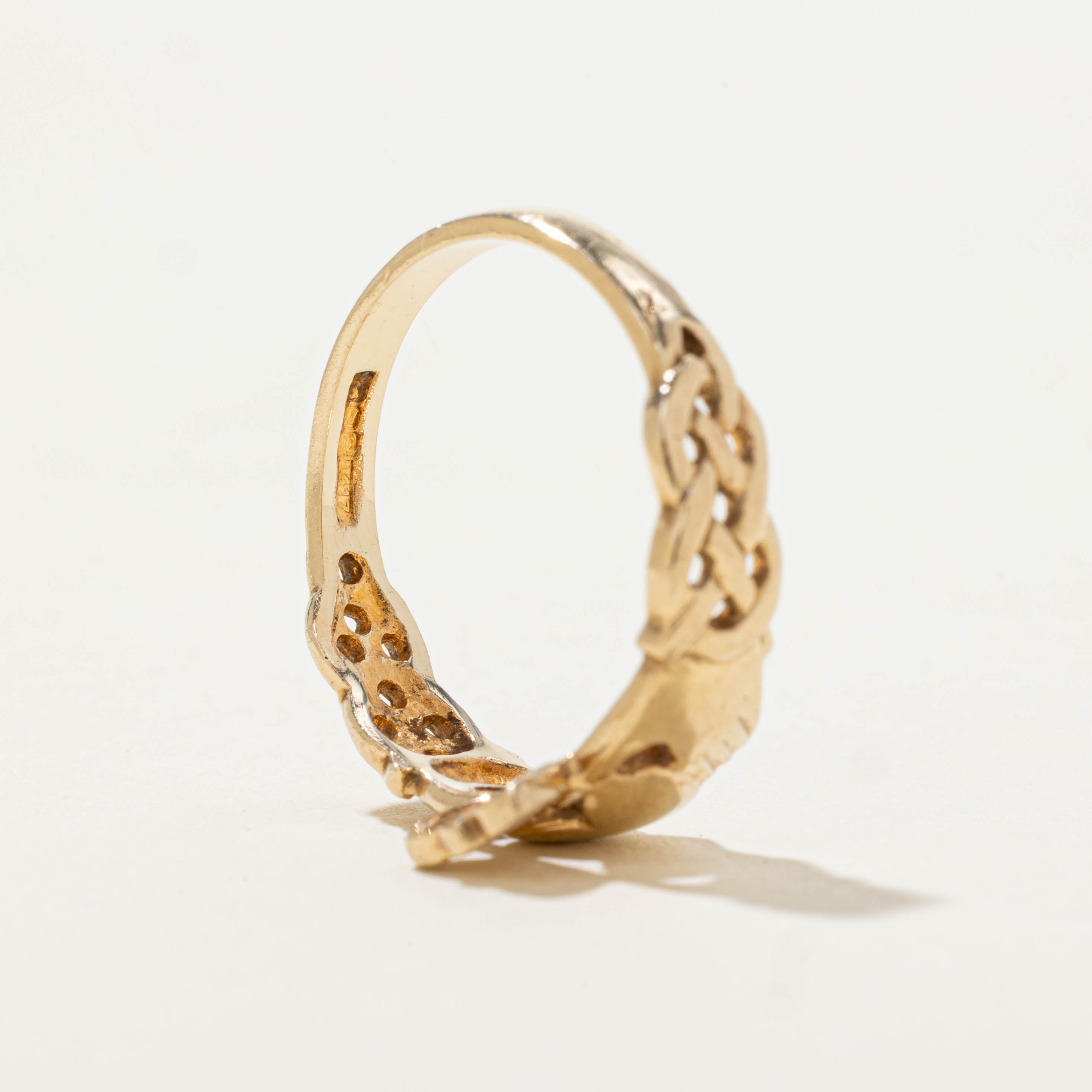 1998 Dublin Claddagh Openwork Ring | SZ 5.25