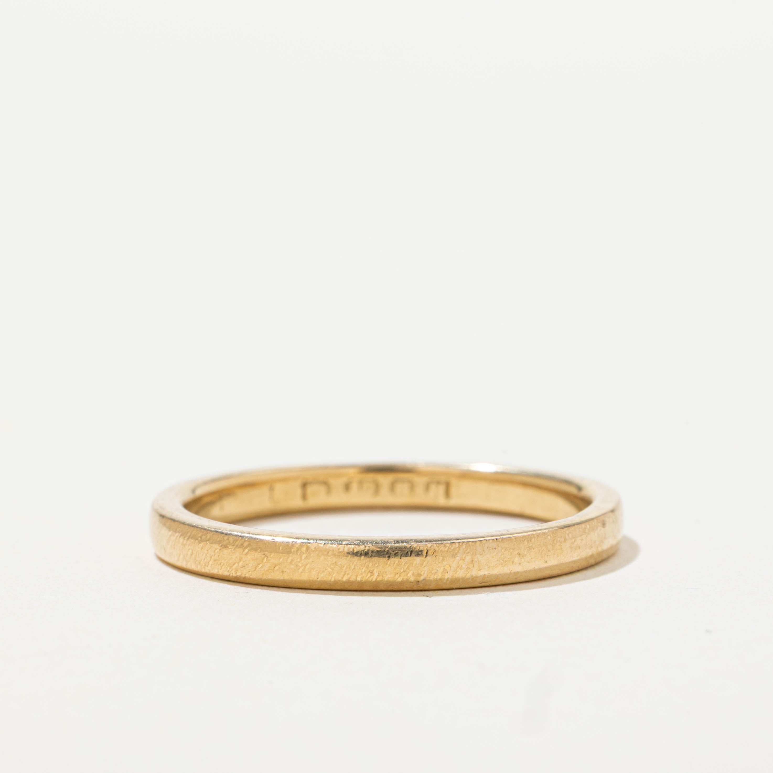 1948 London UK Yellow Gold Band | 2.40mm | SZ 8.75