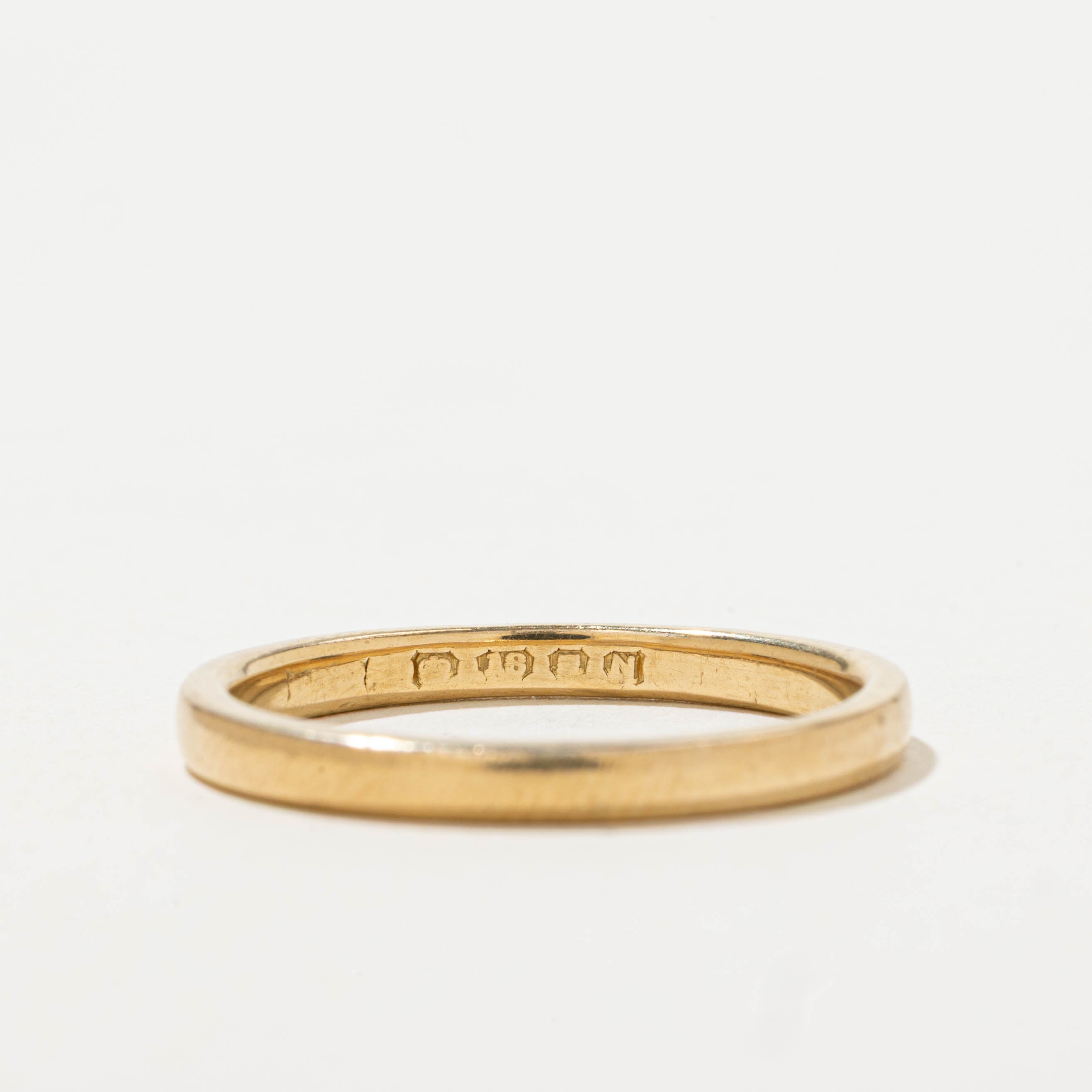 1948 London UK Yellow Gold Band | 2.40mm | SZ 8.75