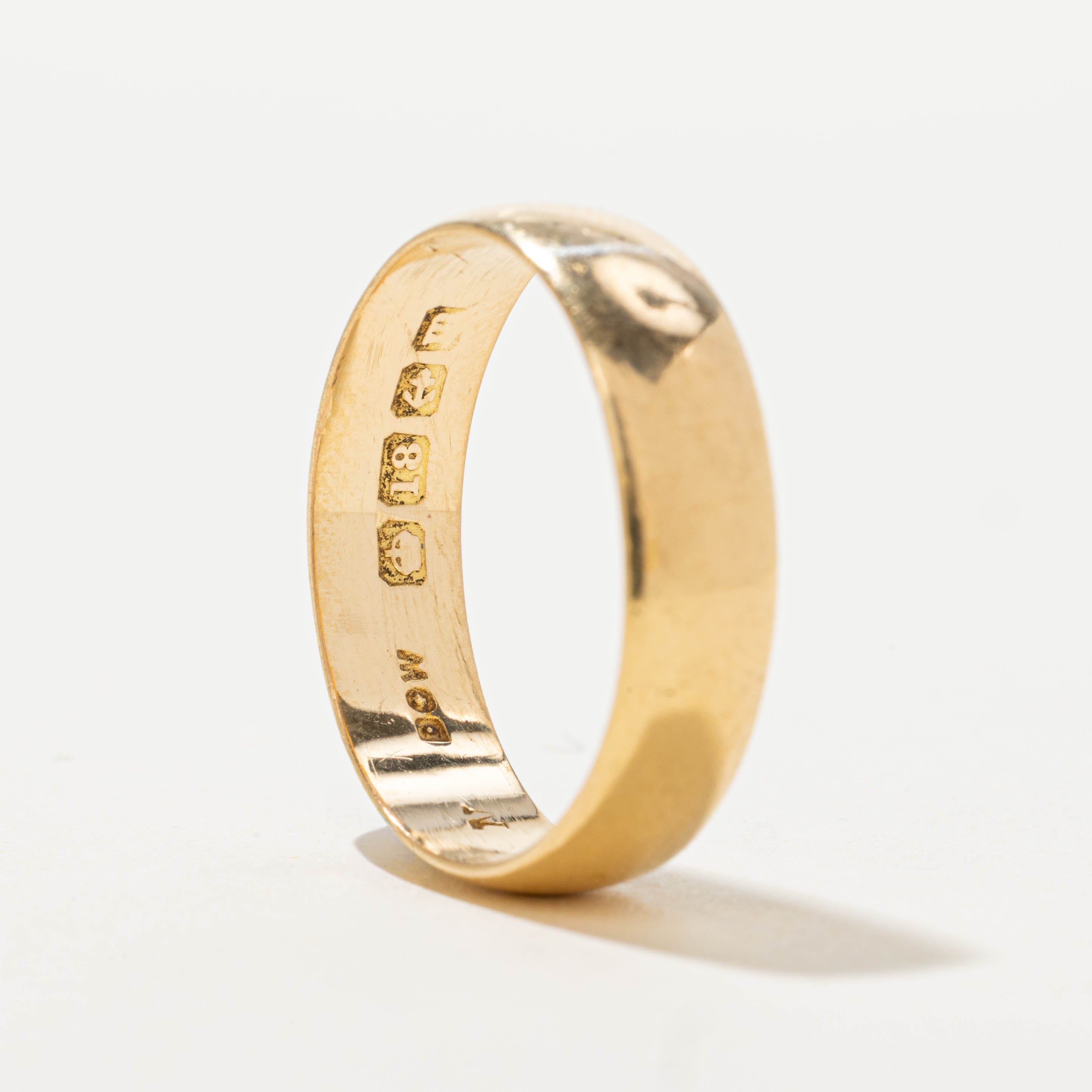1911 Birmingham UK Yellow Gold Band | 5.60mm | SZ 8.5