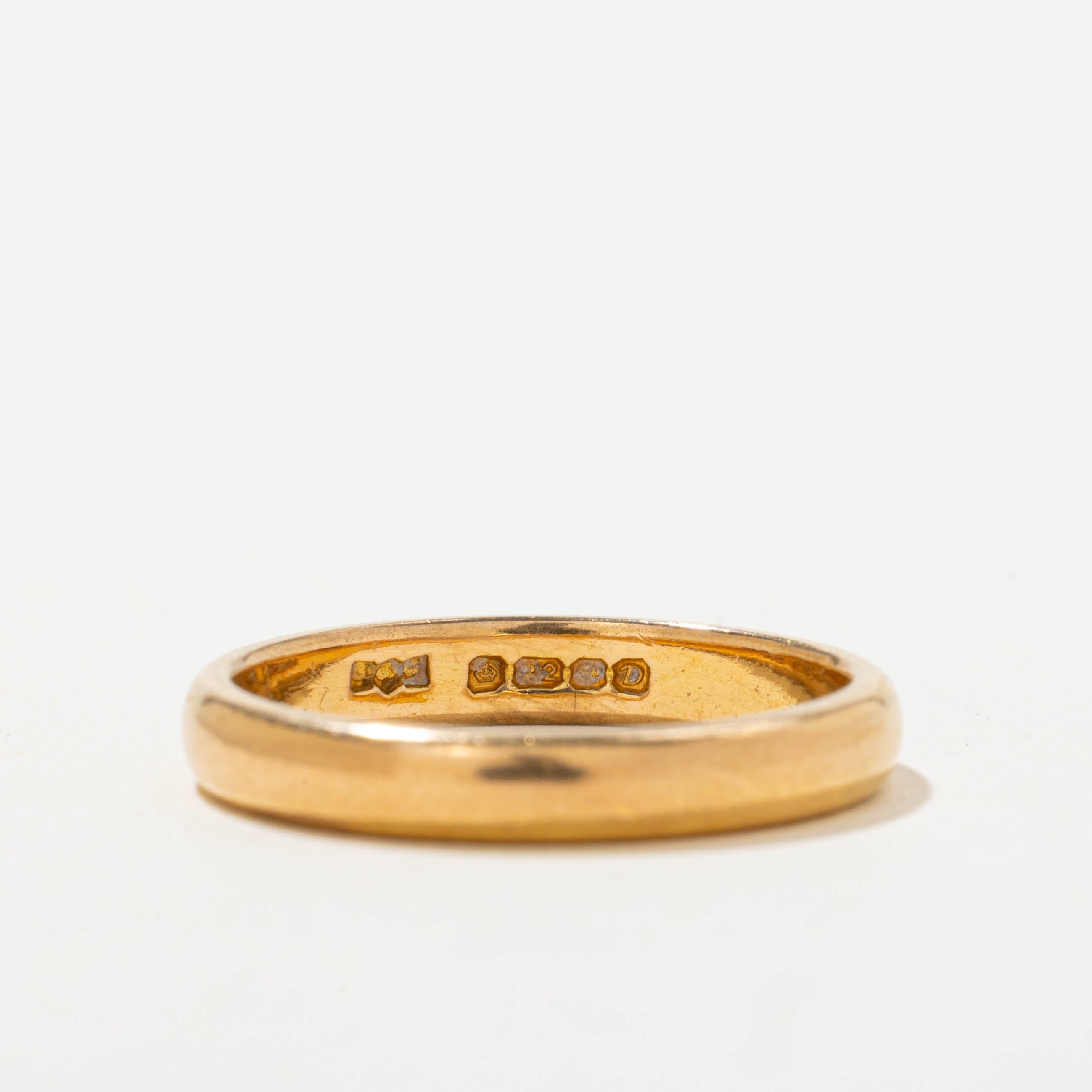 1953 Birmingham 22k Yellow Gold Band | 3.25mm | SZ 7