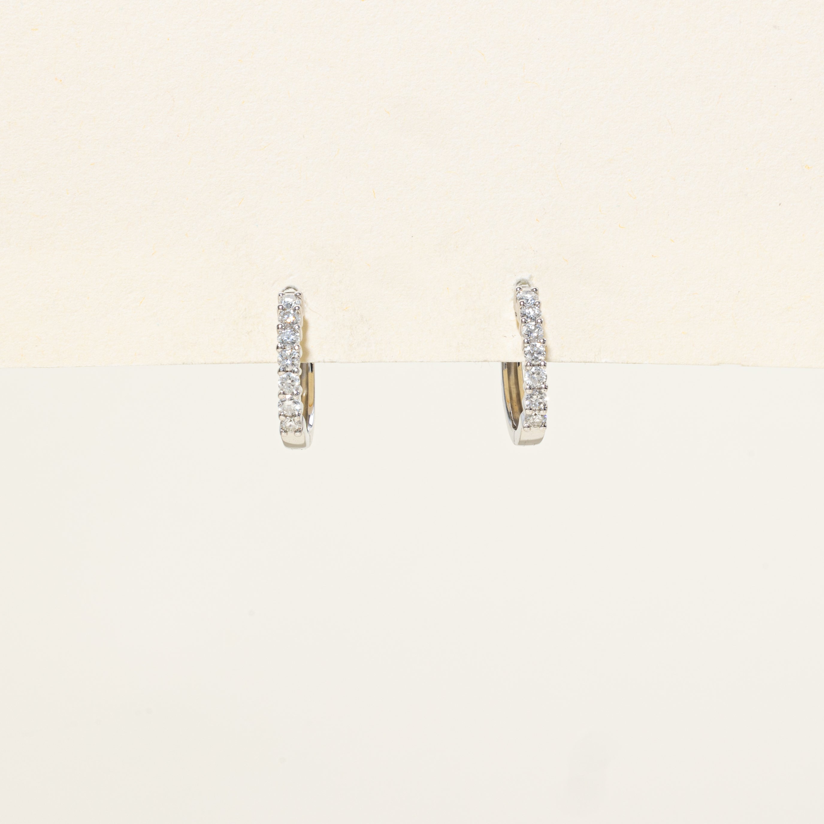 Boucles d'oreilles créoles en diamants | 0,45 ct