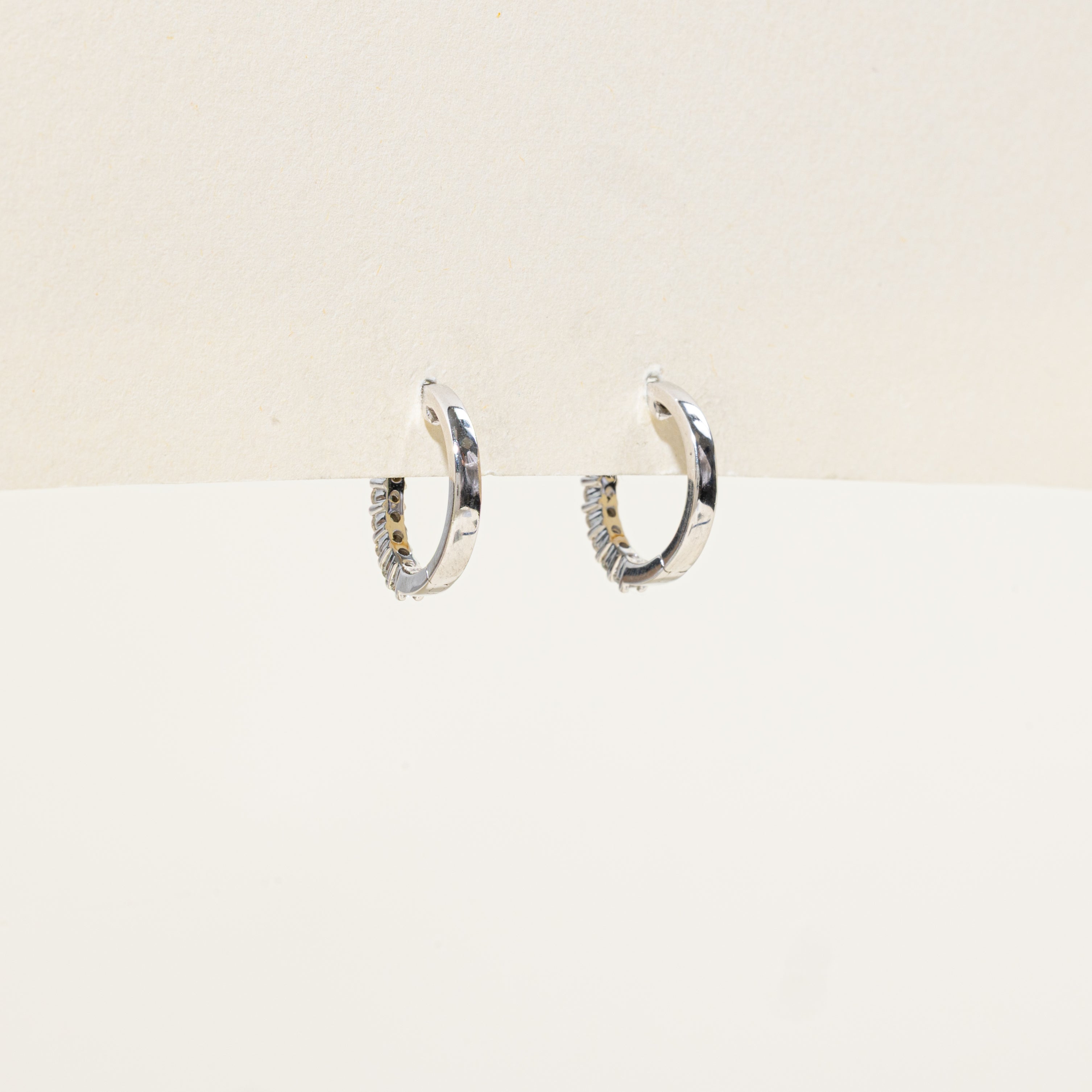 Boucles d'oreilles créoles en diamants | 0,45 ct