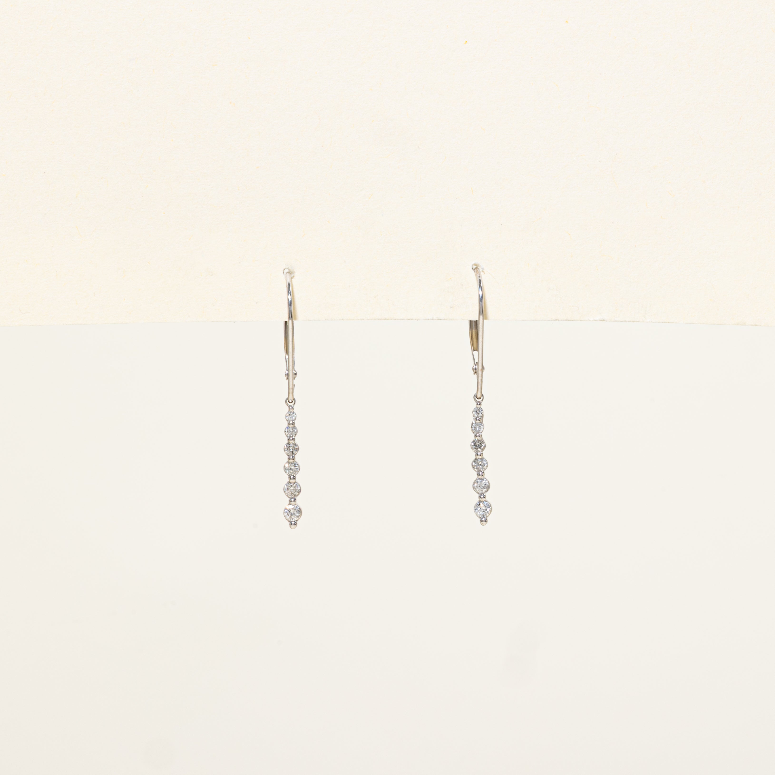 Diamond Plain Drop Earrings | 0.23ctw