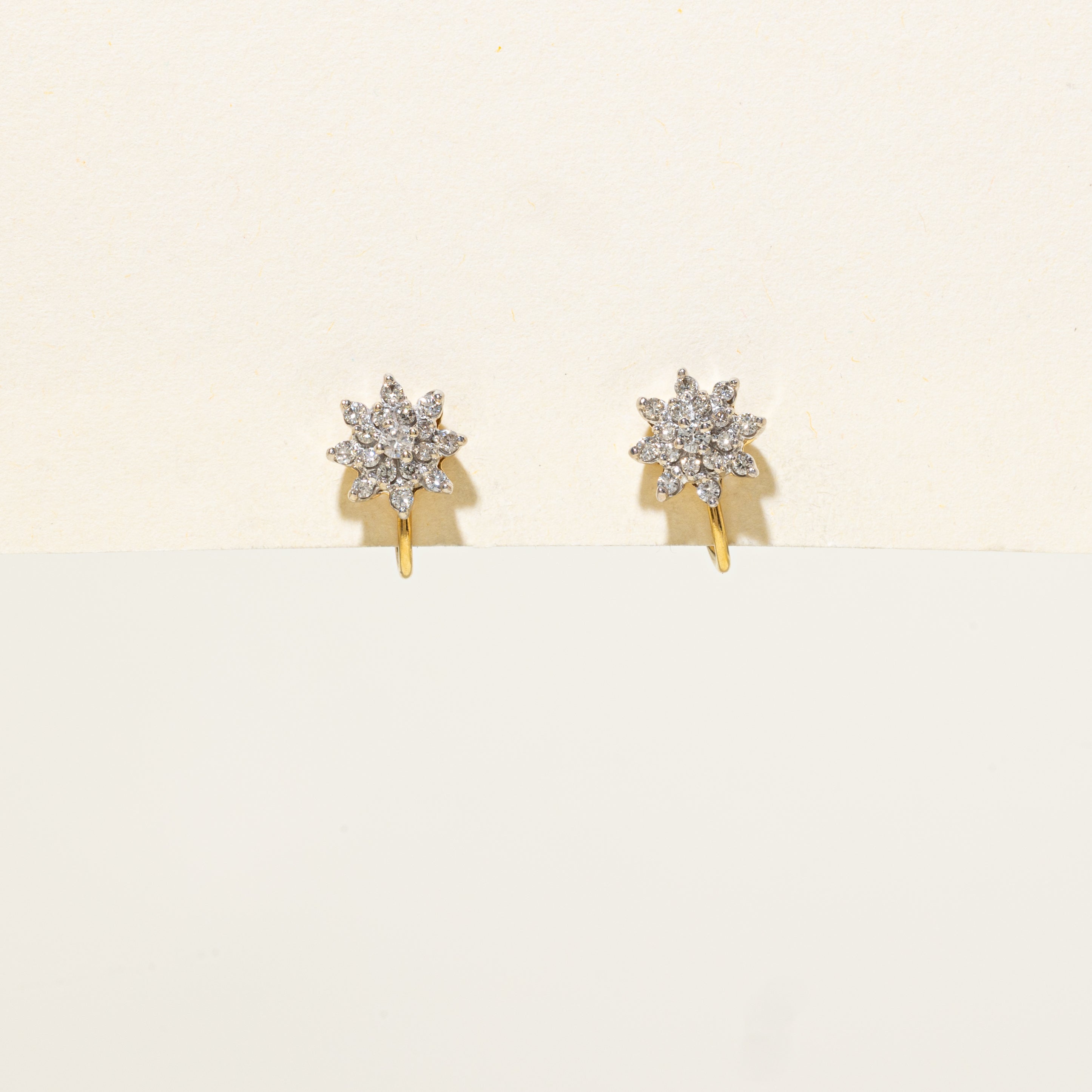 Diamond Petal Cluster Clip-On Earrings | 0.42ctw