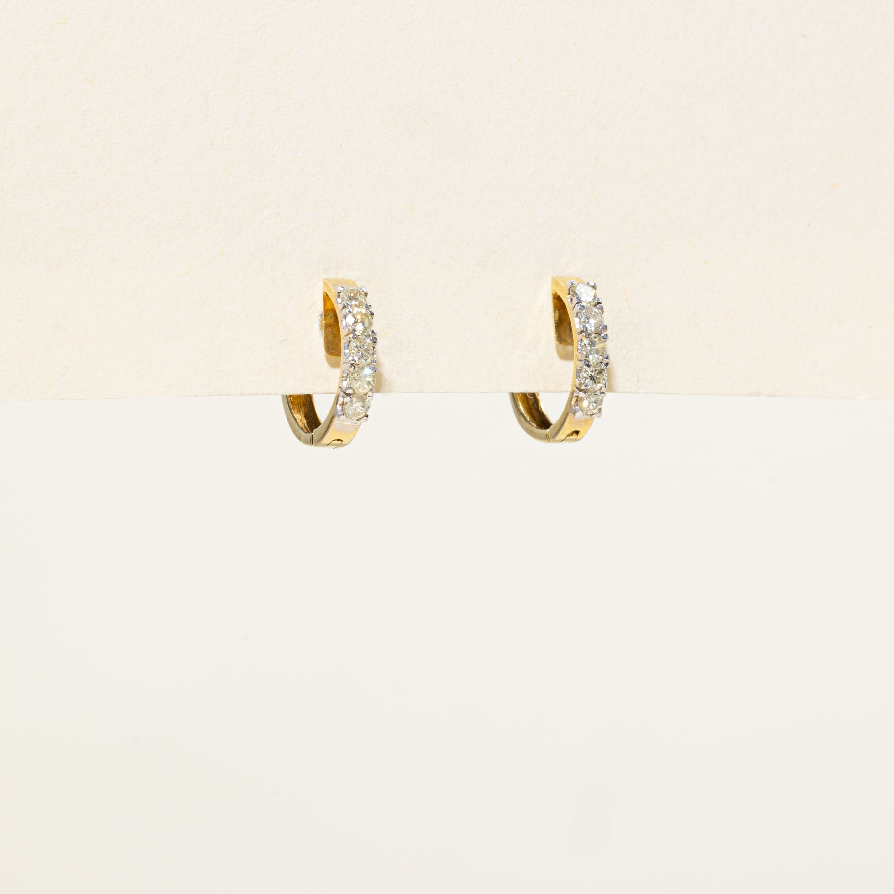 Diamond Huggie Earrings | 0.63ctw