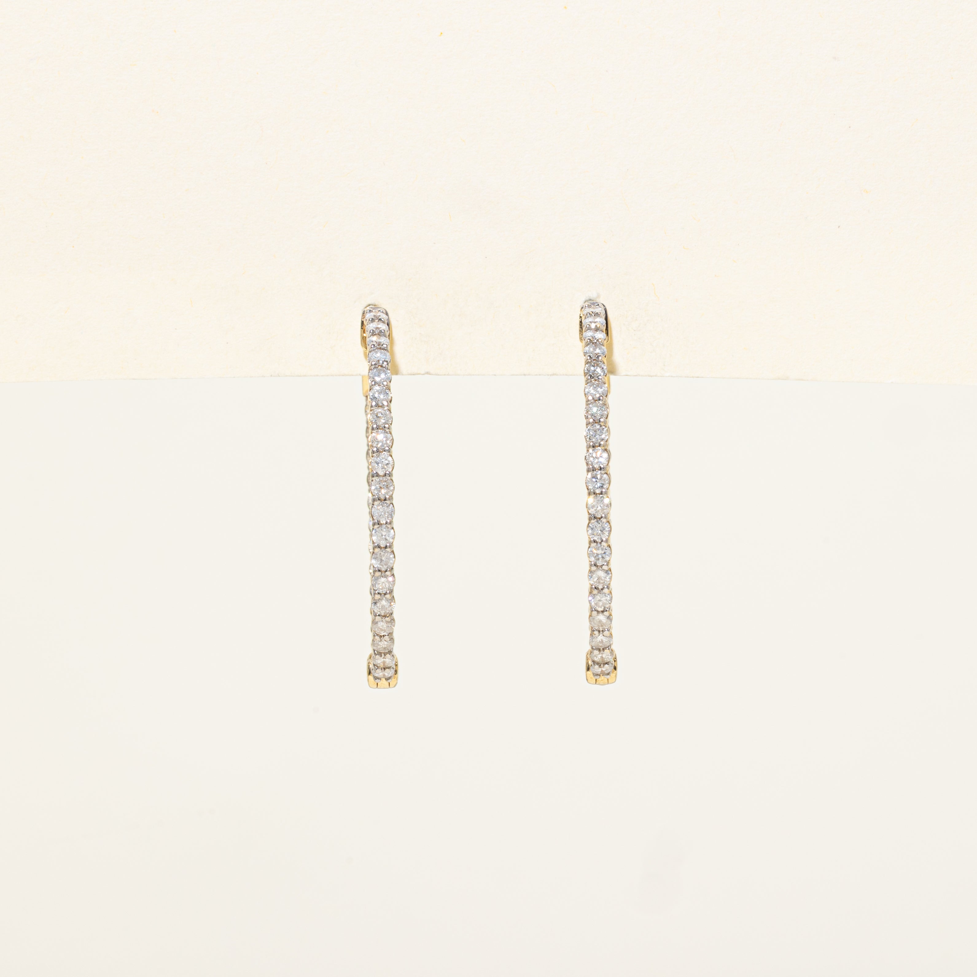 Eternity Diamond Hoop Earrings | 2.64ctw