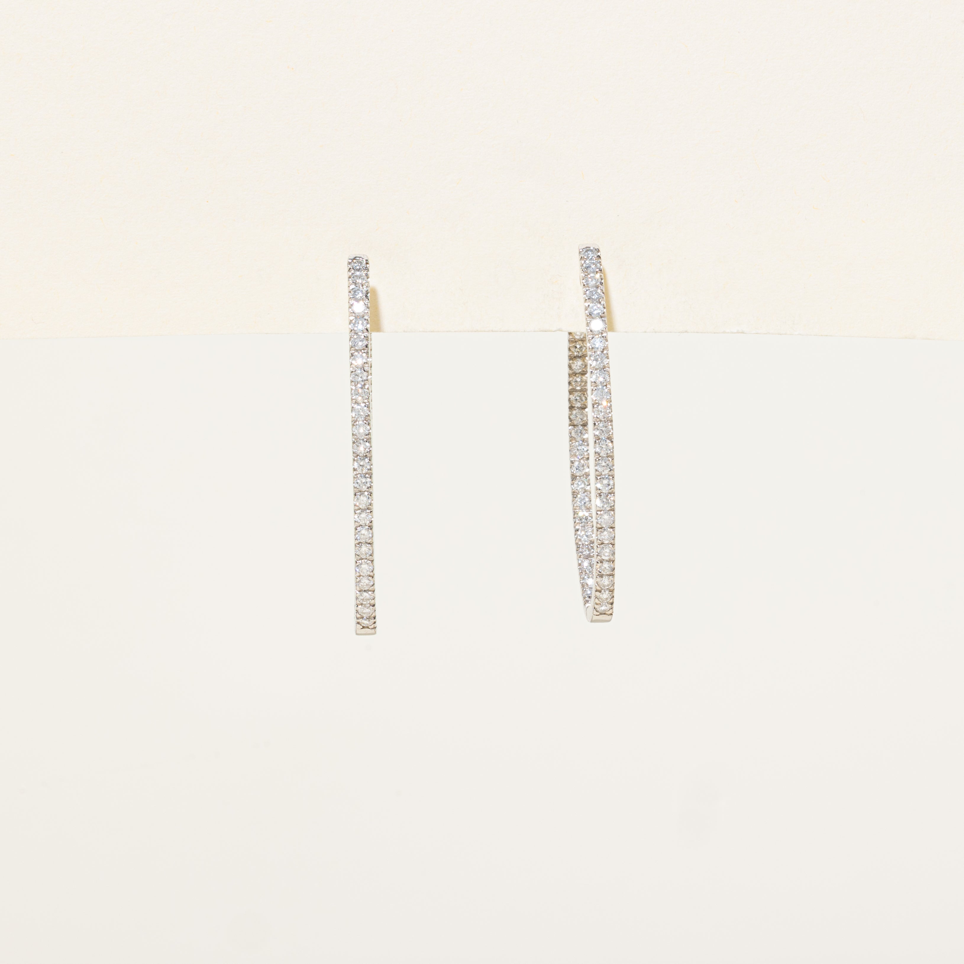 Eternity Diamond Hoop Earrings | 1.72ctw