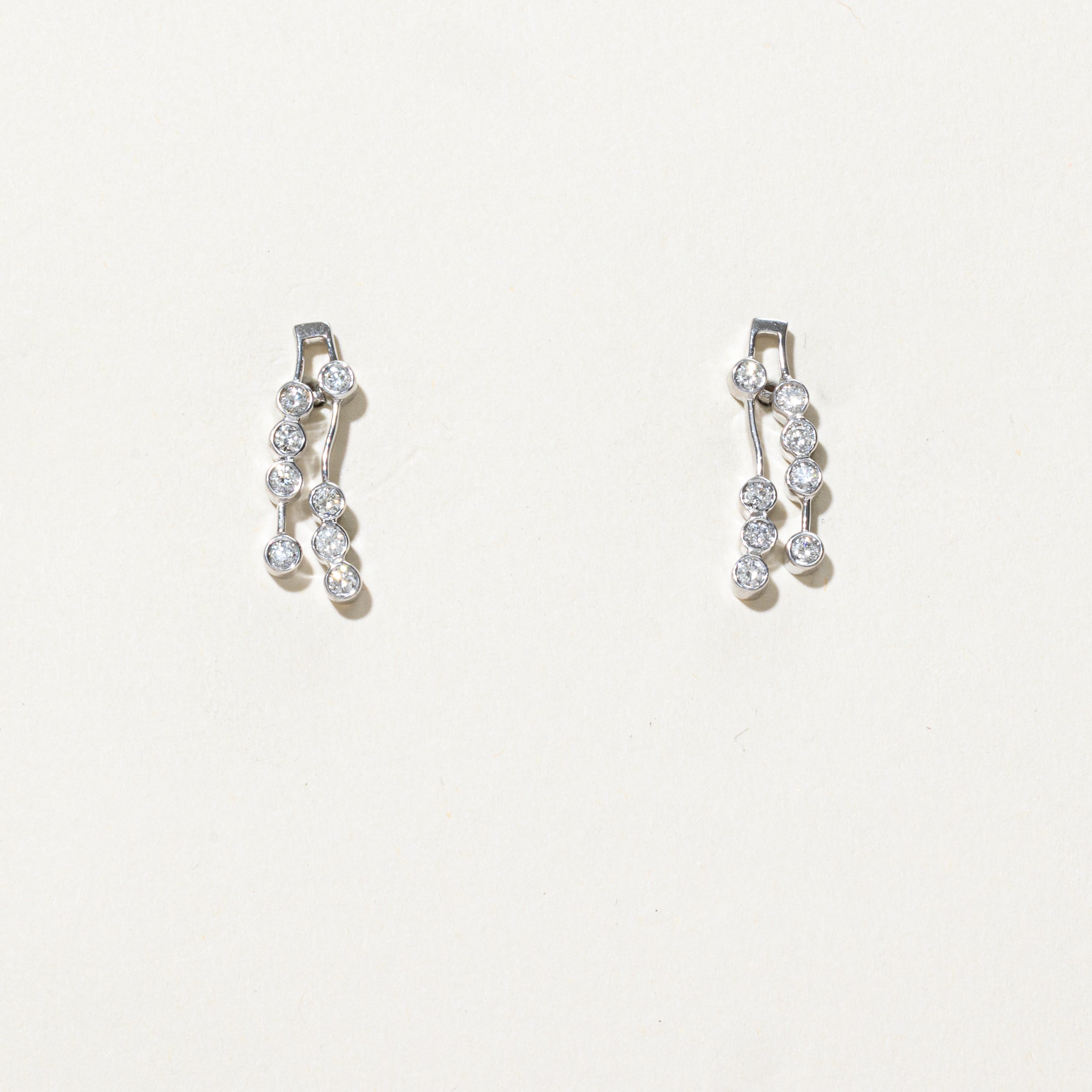 Bezel Set Diamond Constellation Drop Earrings | 0.50ctw