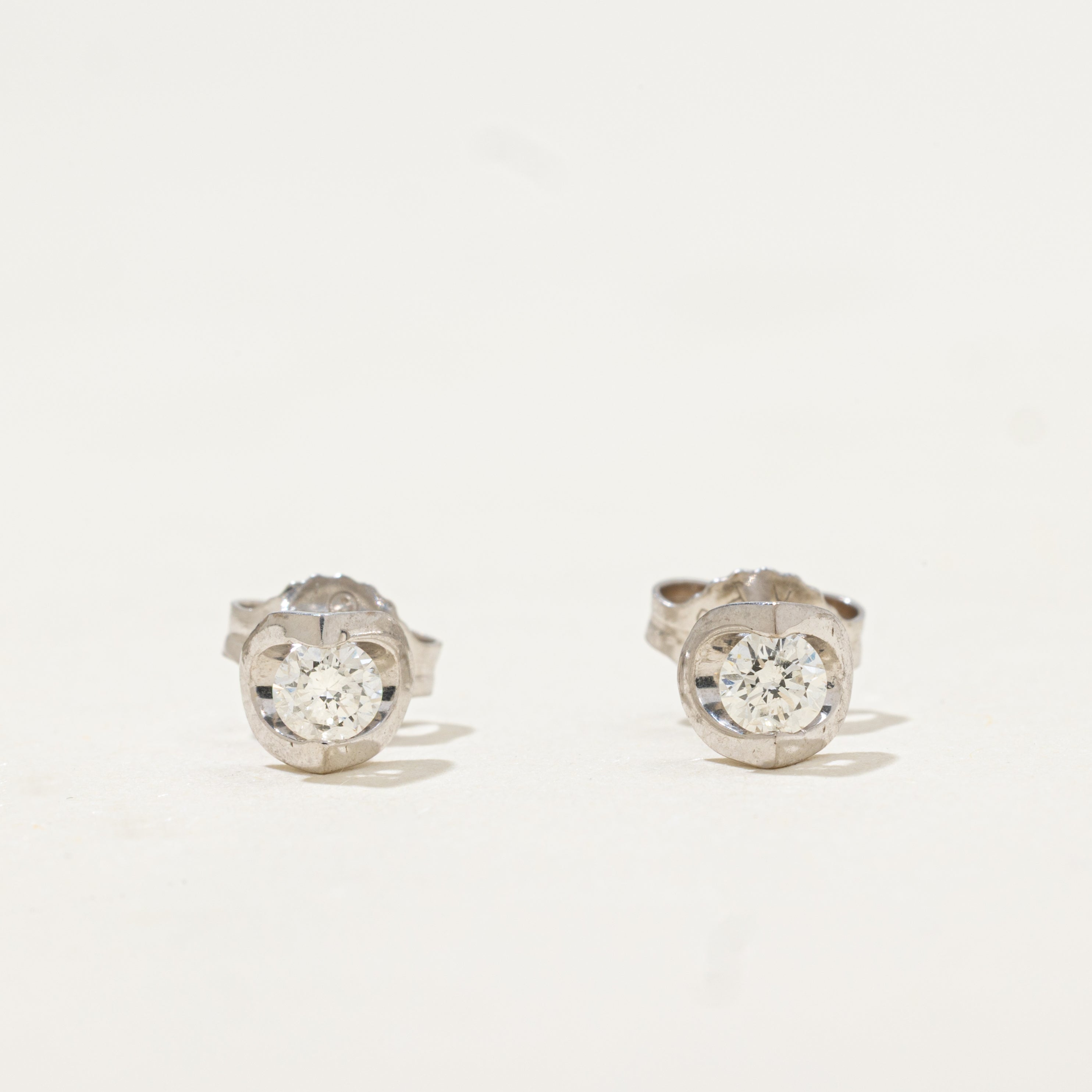Tension Set Diamond Stud Earrings | 0.25ctw