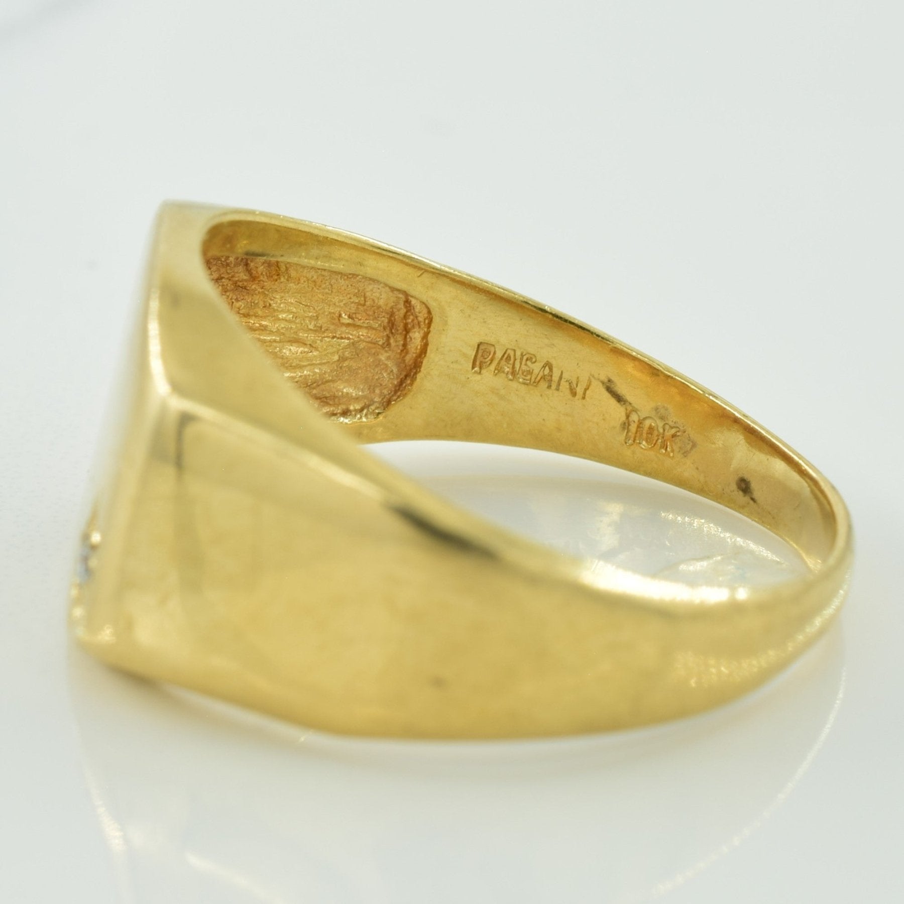 'R' Initial Diamond Ring | 0.02ct | SZ 11 | - 100 Ways